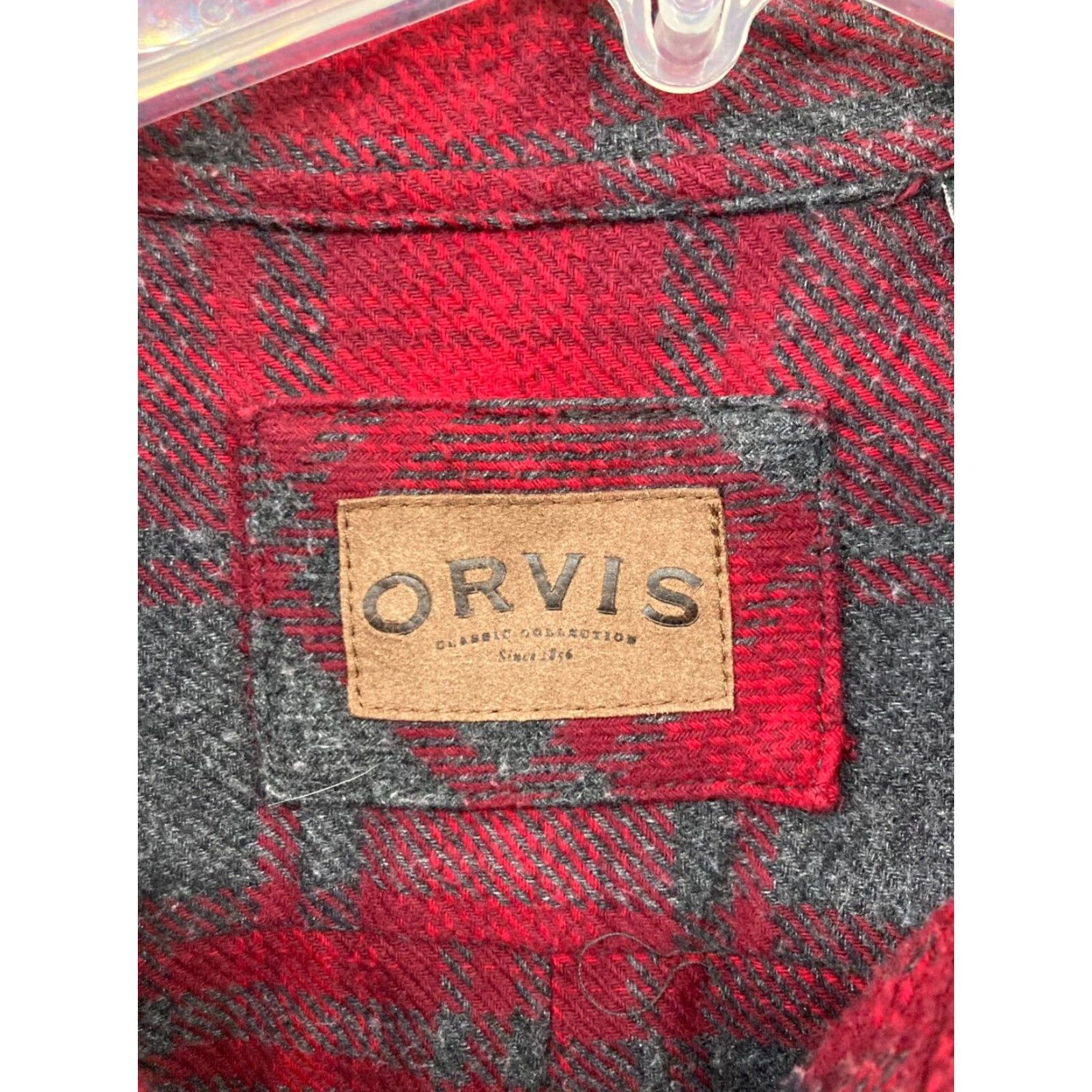 Orvis VINTAGE Orvis Mens Flannel Shirt 2XL Red Grey Buffalo Plaid Heavyweight Shirt Mens 2XL Red Plaid Outdoors Hunting Casual Button-Up Cotton Polyester"} Size US XXL / EU 58 / 5 - 6 Thumbnail