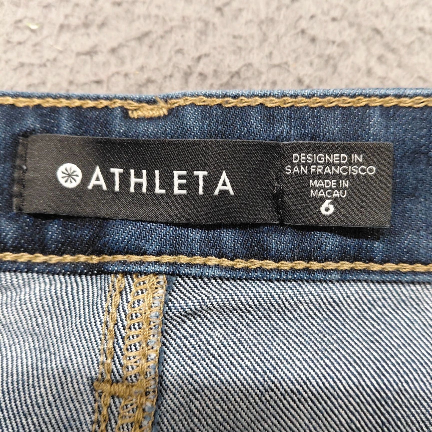 Athleta Athleta Sculptek Jeans Women’s Size 6 Blue Dark Wash Mid Rise Skinny Denim EUC Size 28" / US 6 / IT 42 - 5 Thumbnail