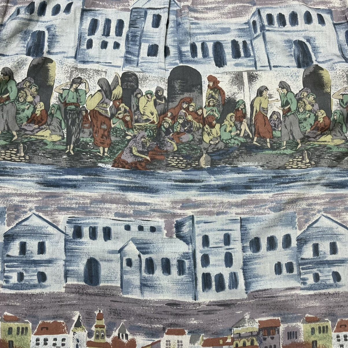 Vintage Newcomer's painting classic art pattern button shirt Size US L / EU 52-54 / 3 - 9 Thumbnail