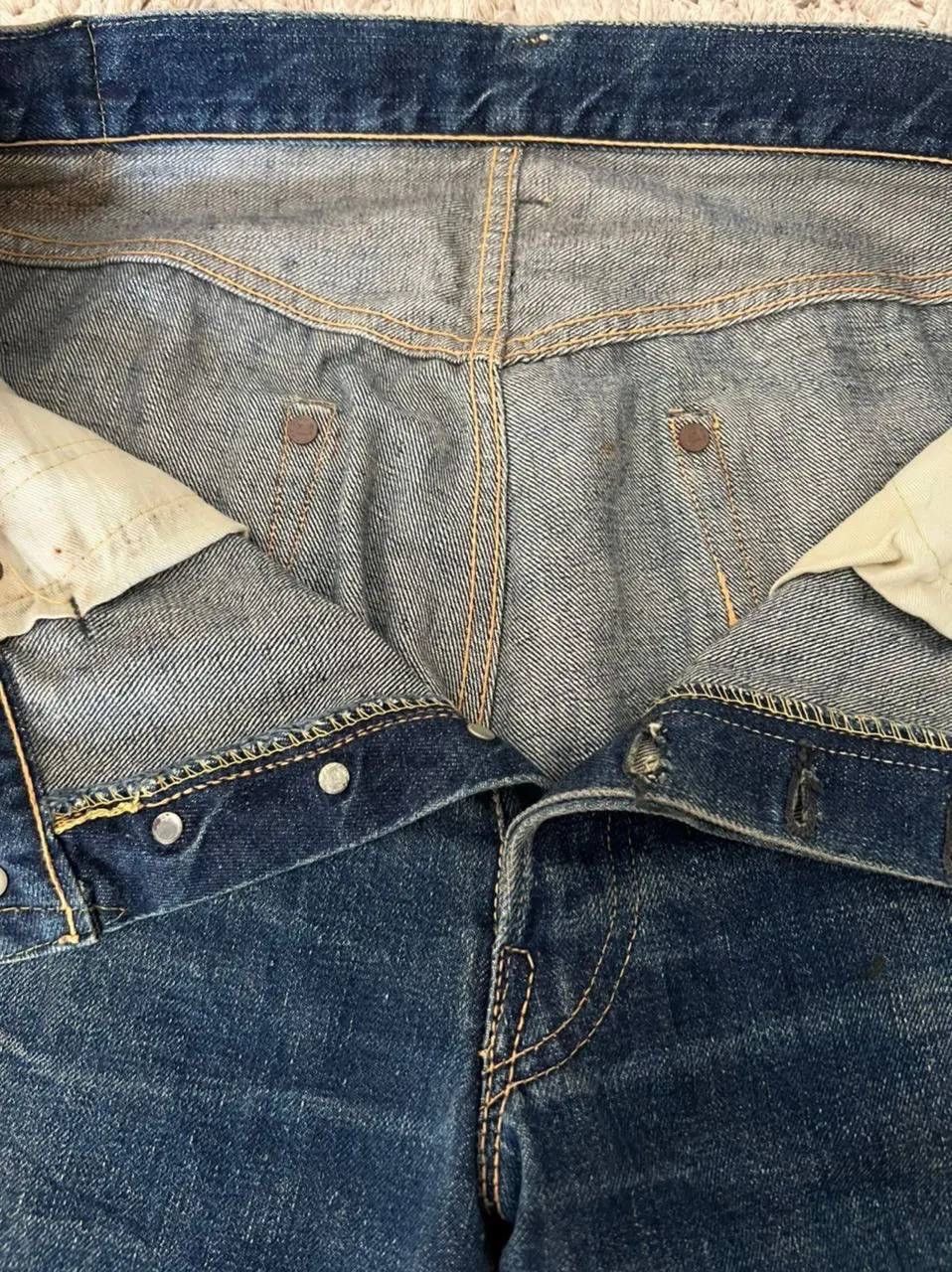 Levi's Levis BigE Hidden Rivet Leather Patch Circa 1952 Size US 33 - 4 Thumbnail