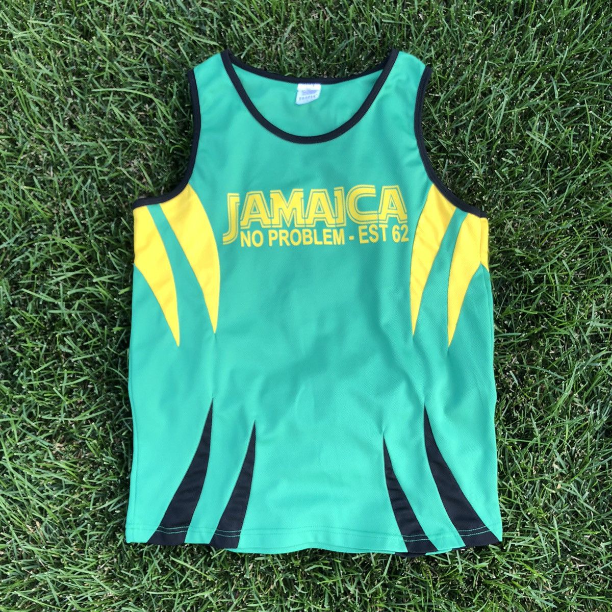 Vintage Jamaica “no problem” sleeveless shirt Size US L / EU 52-54 / 3 - 5 Thumbnail
