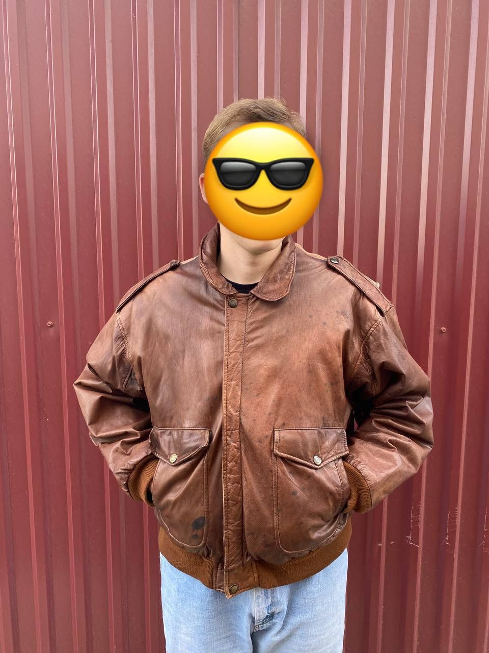 Hard Rock Cafe Hard Rock Cafe Kowloon vintage leather bomber jacket Size US XL / EU 56 / 4 - 4 Thumbnail