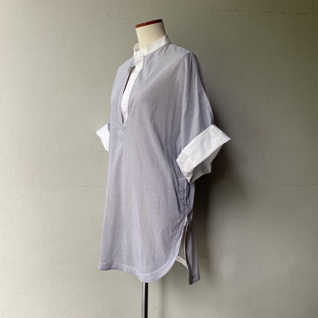 3.1 Phillip Lim 3.1 Phillip Lim Navy Stripe Shirt Dress Size S / US 4 / IT 40 - 3 Thumbnail
