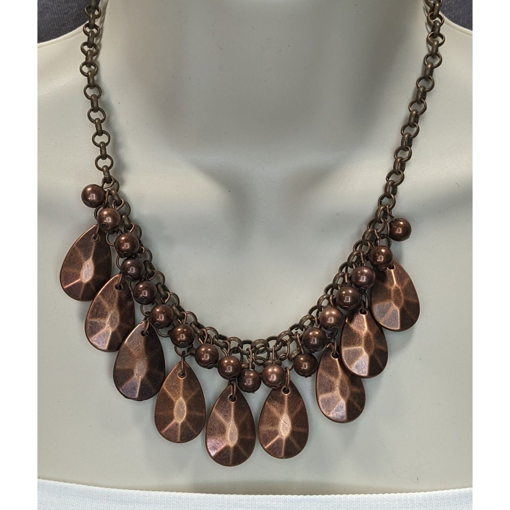 Other Paparazzi "La Diva Loca" Copper Tone Necklace With Teardrop Size ONE SIZE - 5 Thumbnail