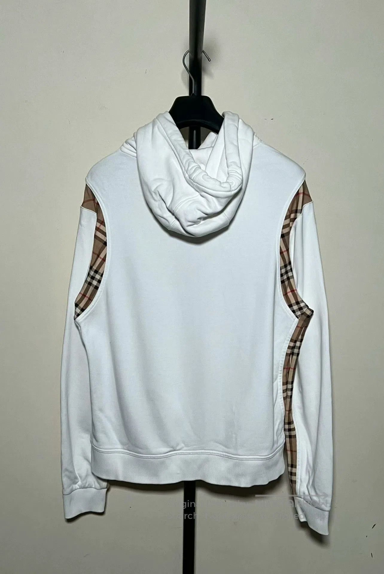 Burberry burberry vintage white checkered hoodie. Size US M / EU 48-50 / 2 - 2 Thumbnail