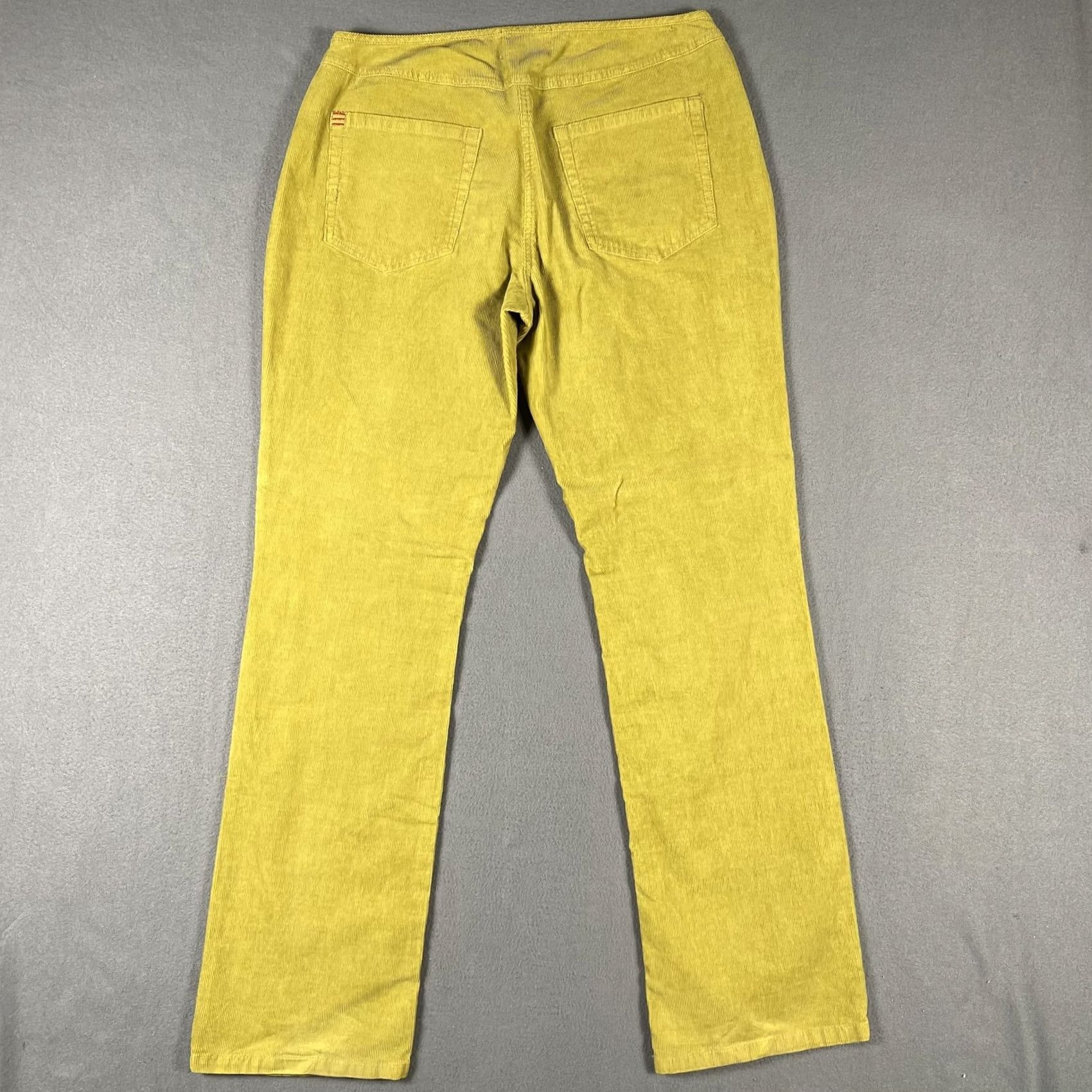 Bdg BDG Corduroy Pants Womens 31 Yellow Straight Leg High Rise Urban Outfitters Pants Women Yellow 90s Retro Style with Pockets Size 24" / US 00 / IT 34 - 2 Thumbnail