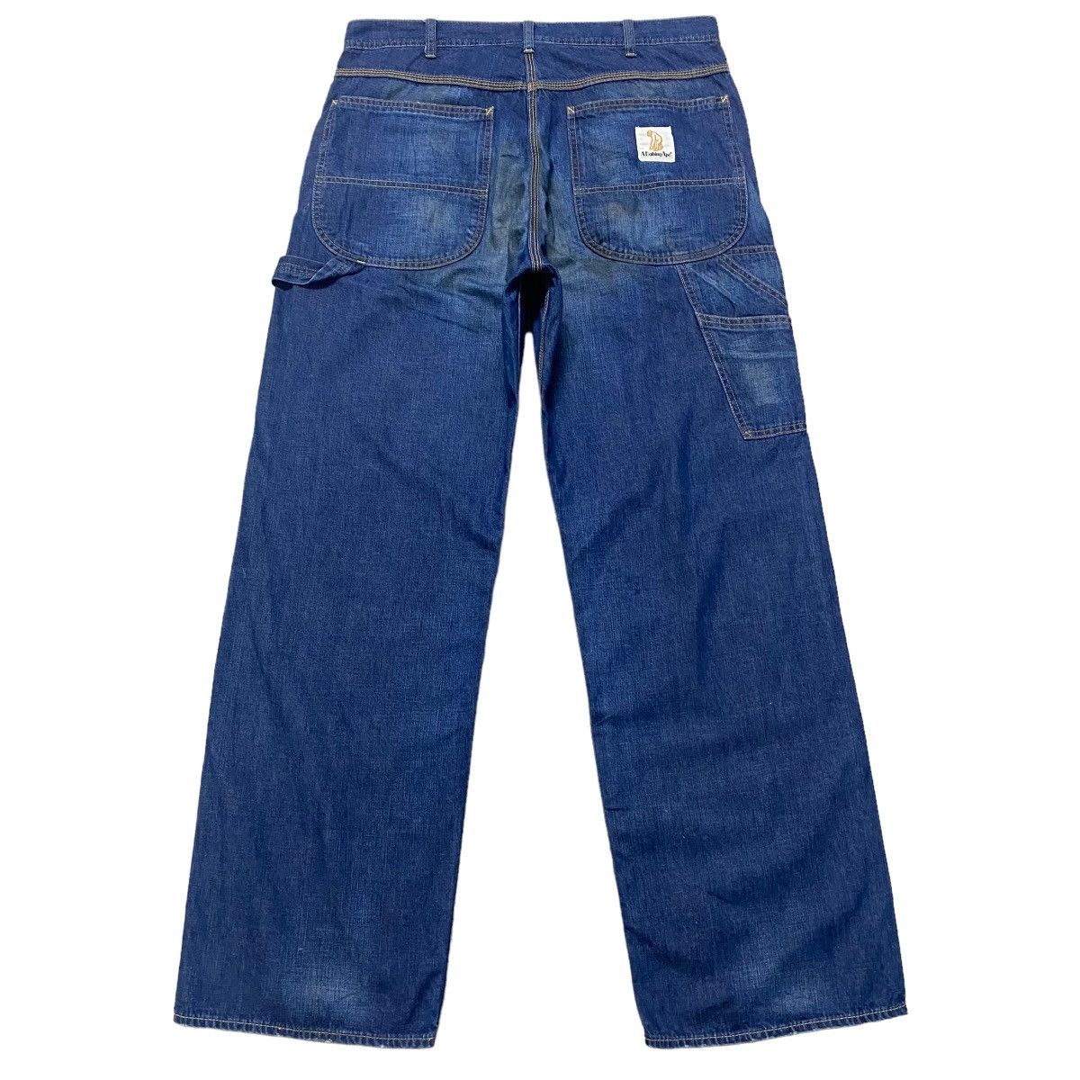 Bape Vintage Bape Denim Carpenter Pants Oiled Coated Size US 34 / EU 50 - 1 Thumbnail