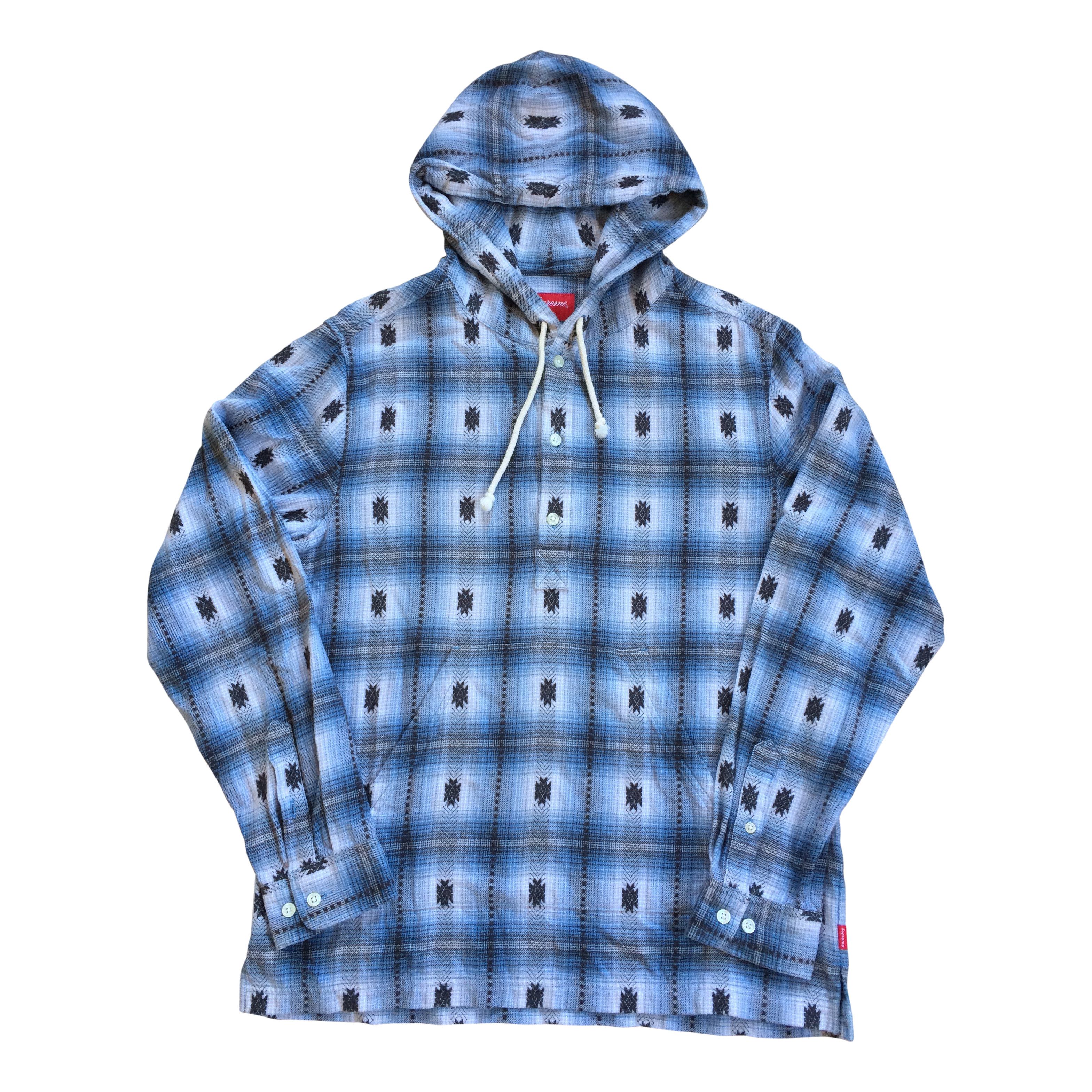 Supreme F/W 2014 Supreme Shadow Plaid Hooded Flannel | Grailed