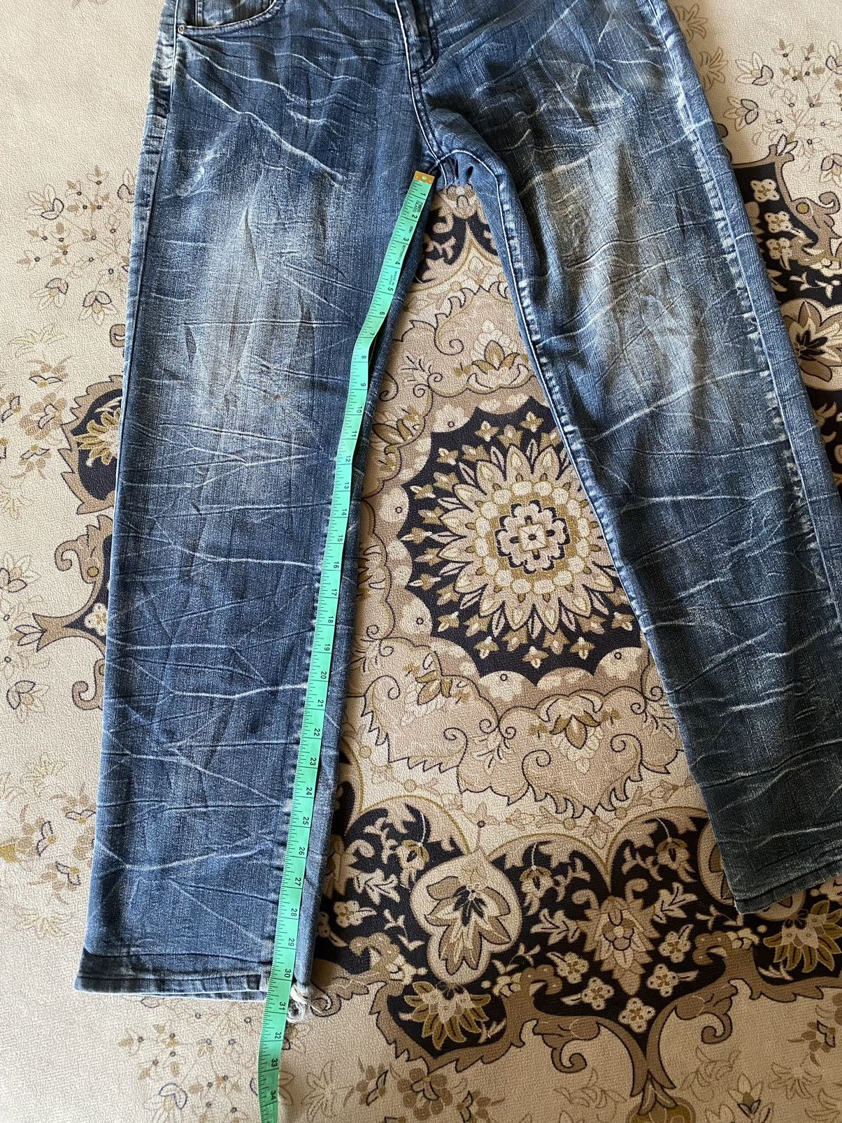 Japanese Brand Japanese Brand Lightning Style Distressed Denim Size US 32 / EU 48 - 14 Thumbnail
