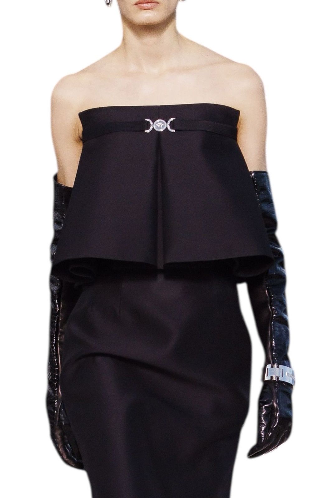 Versace Versace Bustier Top Runway FW23 Wool-Silk New w/ Tags Size S / US 4 / IT 40 - 1 Thumbnail