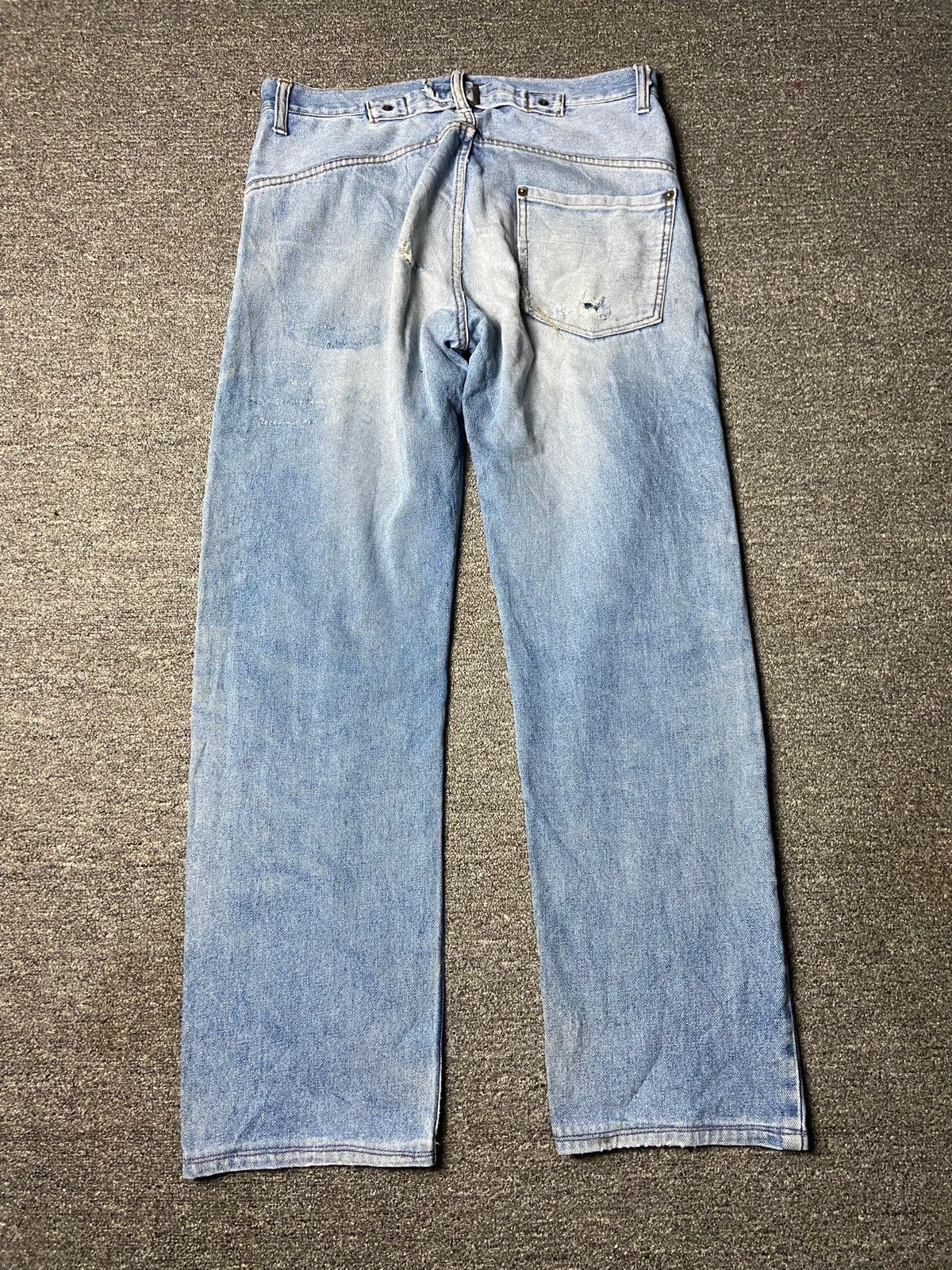 In The Attic In The Attic Distressed Denim Ripped Jeans (162) Size US 33 - 5 Thumbnail