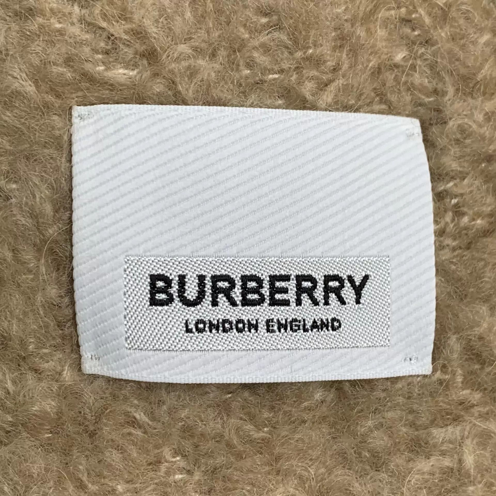 Burberry Burberry Wool Blend Check Scarf Brown NWT 200x36 Size ONE SIZE - 3 Thumbnail