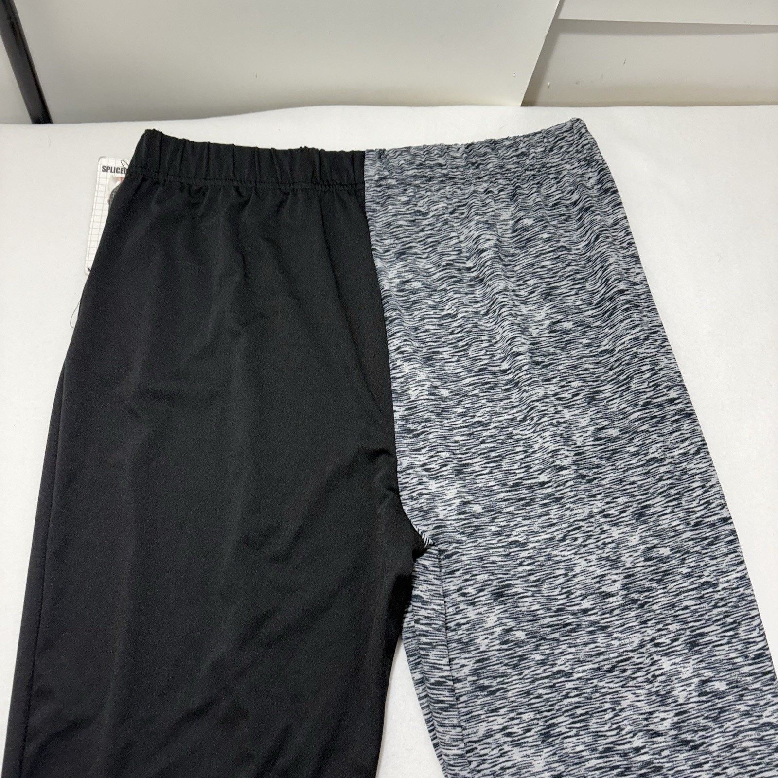 Other Shosho 1X Spliced Jogger Sweatpants Tapered Gray Black Pants Size 42" / US 20 - 6 Thumbnail