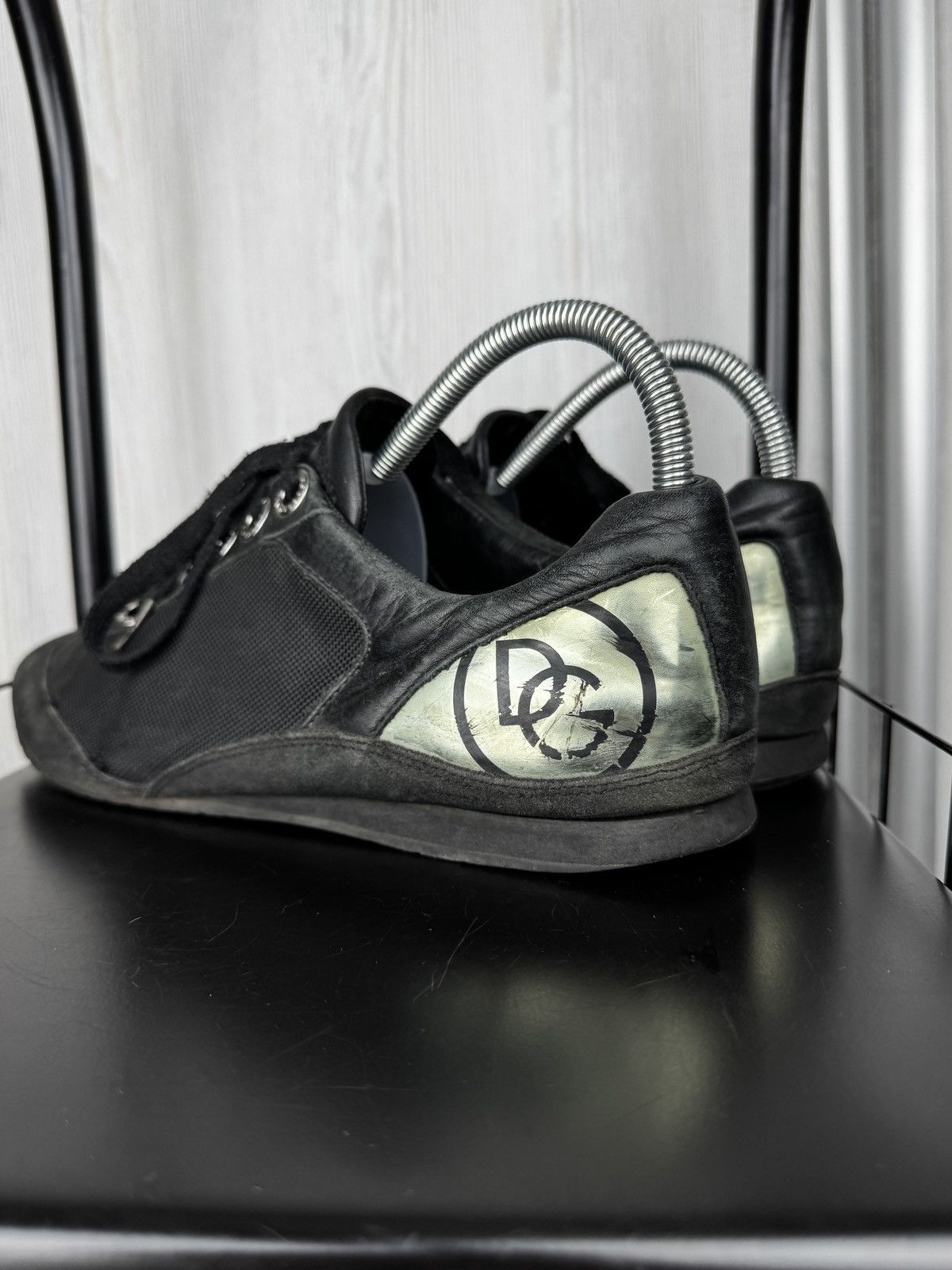 Dolce & Gabbana Dolce & Gabbana vintage leather textile low top sneakers Size US 10.5 / EU 43-44 - 12 Thumbnail