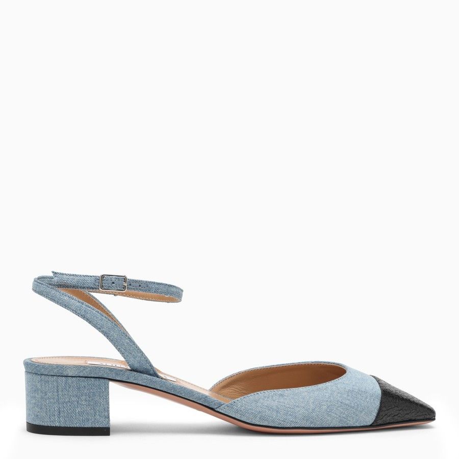 image of Aquazzura O1D2Blof0124 Pump In Blue Shoes, Women's (Size 9)