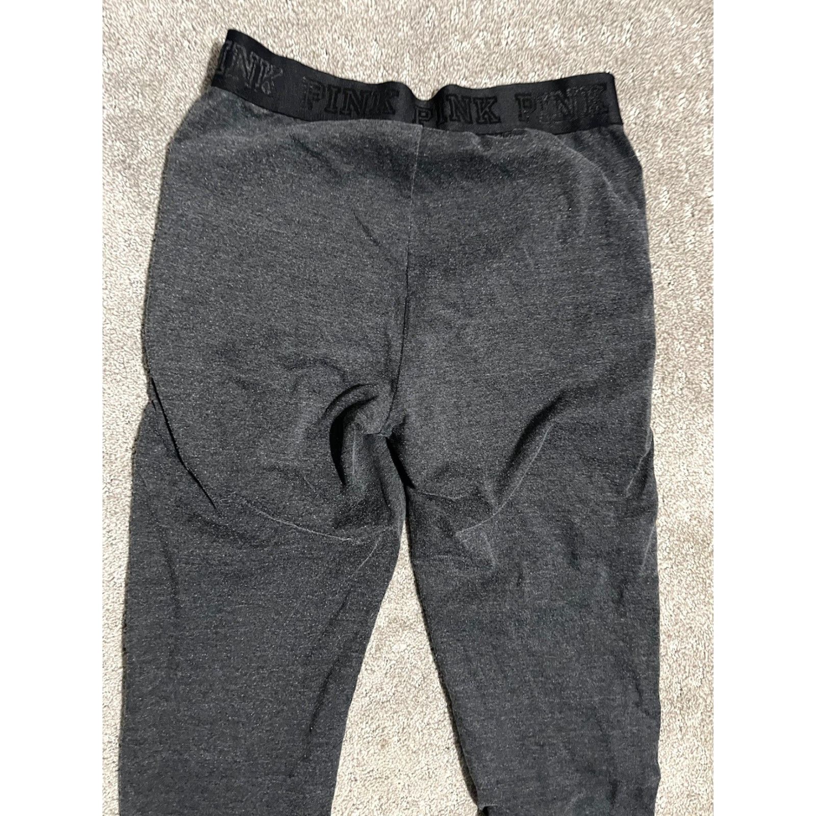Victoria's Secret Vintage Pink Victoria's Secret Women’s Small Gray Solid Leggings Yoga Activewear Elastic Waist Size 28" / US 6 / IT 42 - 4 Thumbnail
