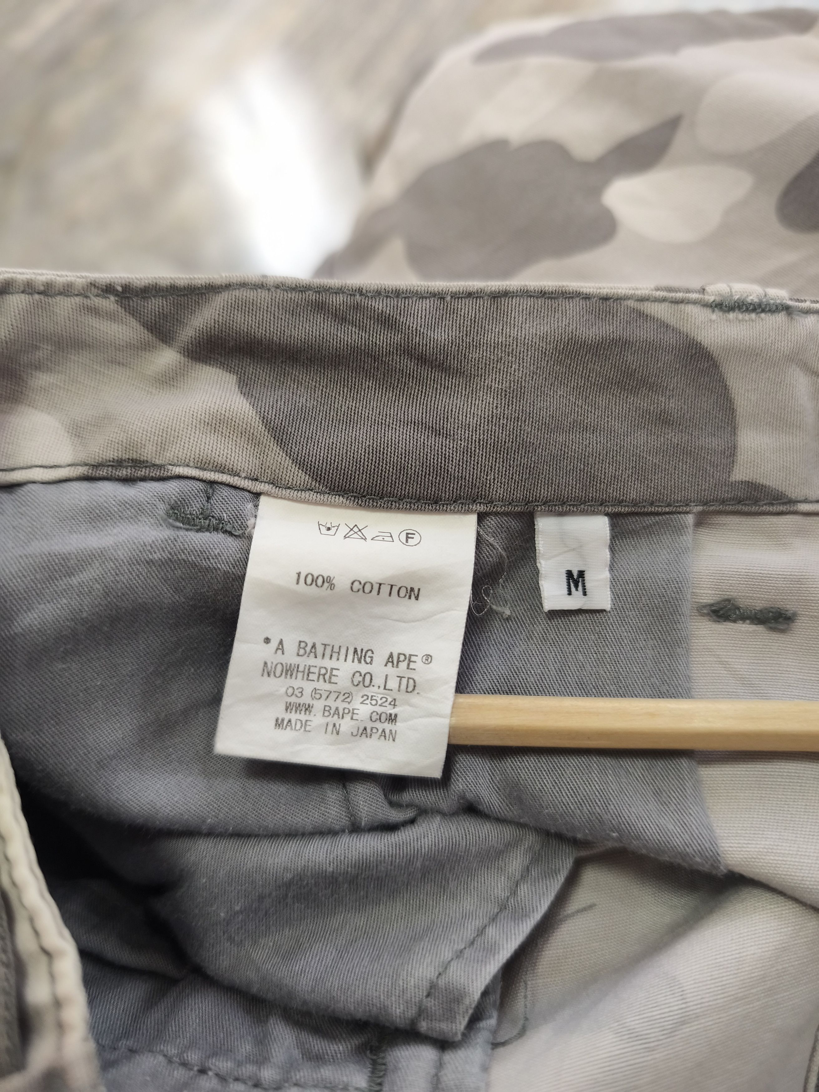 Bape OG Bape Gray Camo Cargo Short Size US 34 / EU 50 - 12 Thumbnail