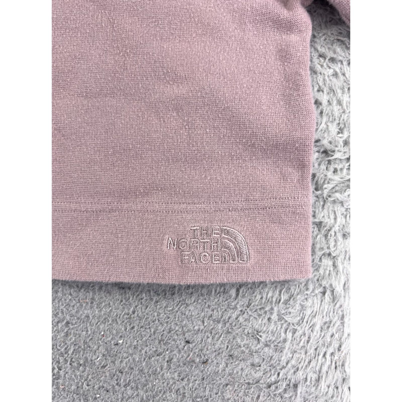 The North Face VINTAGE The North Face Hoodie Shirt Womens L Pink Crop Pullover 3/4 Sleeve Cotton Logo All Seasons Mens Womens Girls Boys Size L / US 10 / IT 46 - 6 Thumbnail