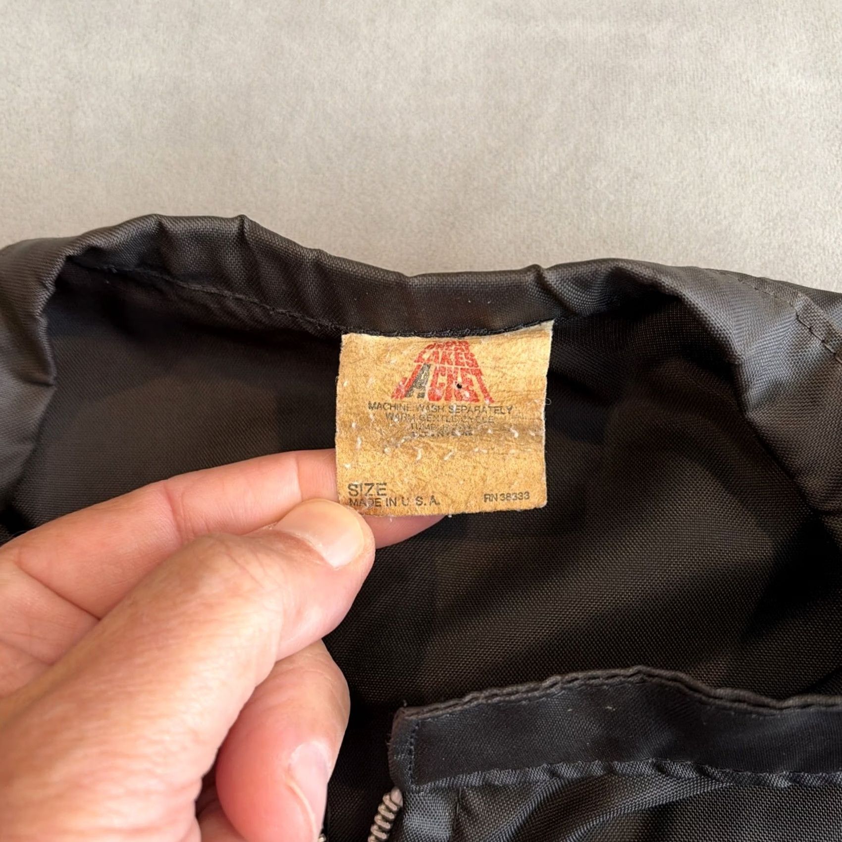 THE GREAT VINTAGE THE GREAT LAKES JACKET Cafe Racer Full Zip Nylon Jacket Large Men Size US L / EU 52-54 / 3 - 3 Thumbnail