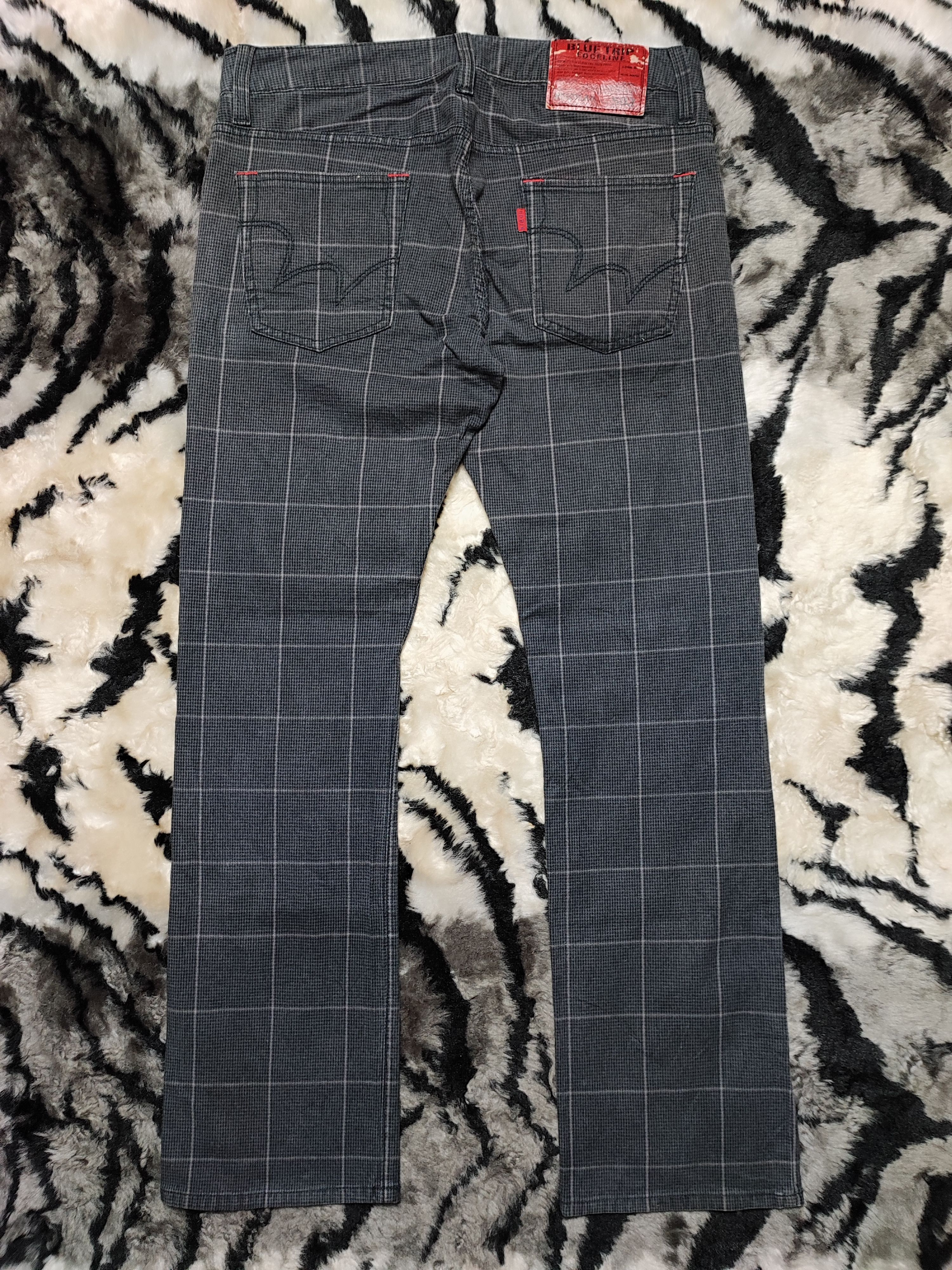 Edwin Edwin Blue Trip Checked Board Rare Size US 34 / EU 50 - 9 Thumbnail