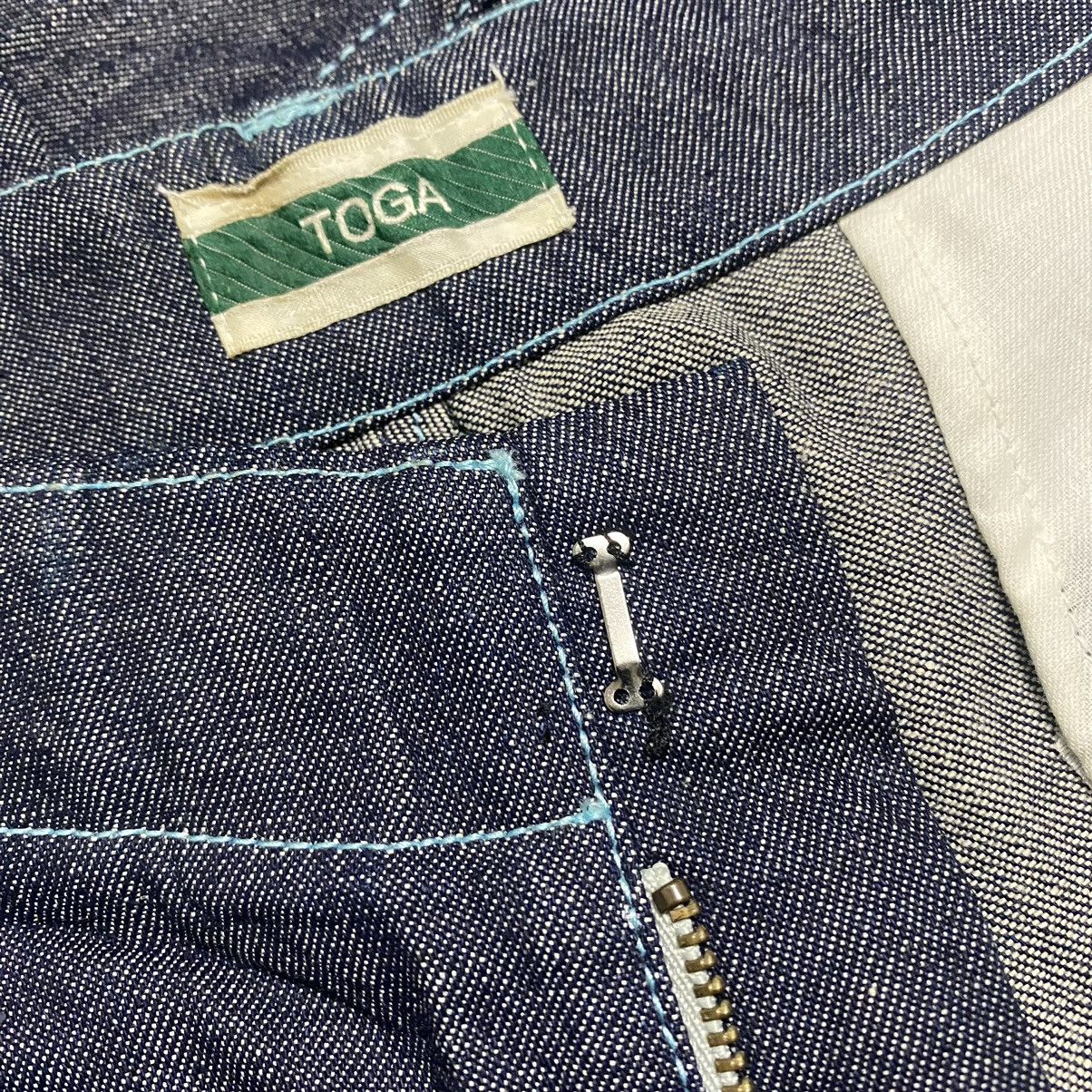 Toga Toga Archive Blue Stitch Denim Nankai Pants Size US 30 / EU 46 - 19 Thumbnail