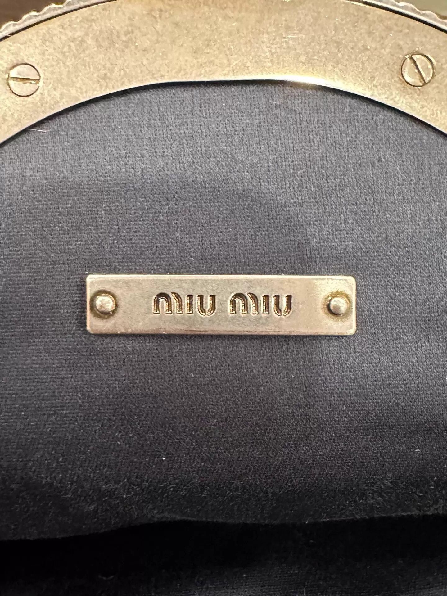 Miu Miu MIU MIU Colorblocked Cow Print Logo Horse Fur Tassel Bag Size ONE SIZE - 7 Thumbnail