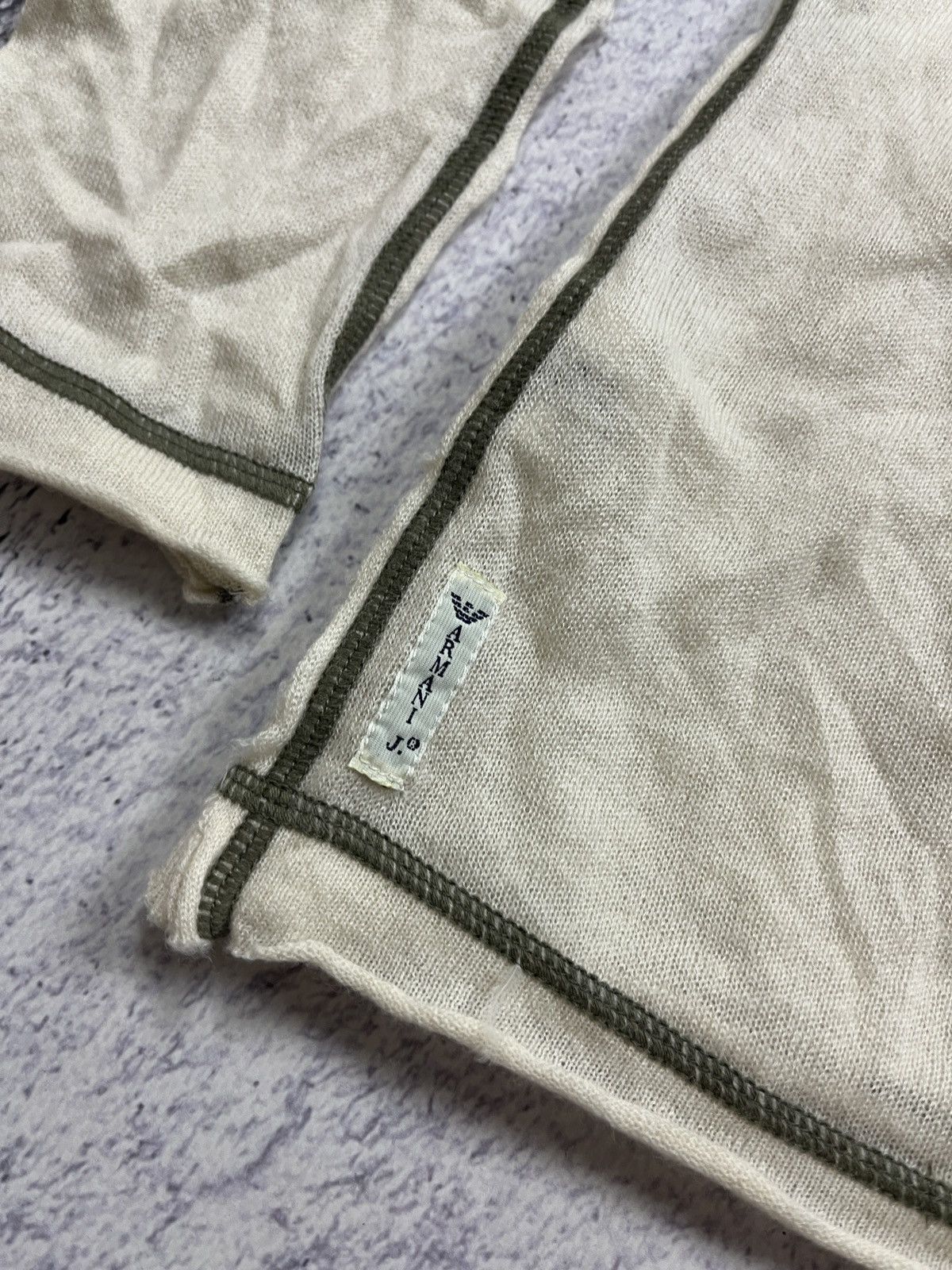Giorgio Armani Vintage Armani Jeans Cashmere Avant Garde Hoodie Japanese Size M / US 6-8 / IT 42-44 - 16 Thumbnail