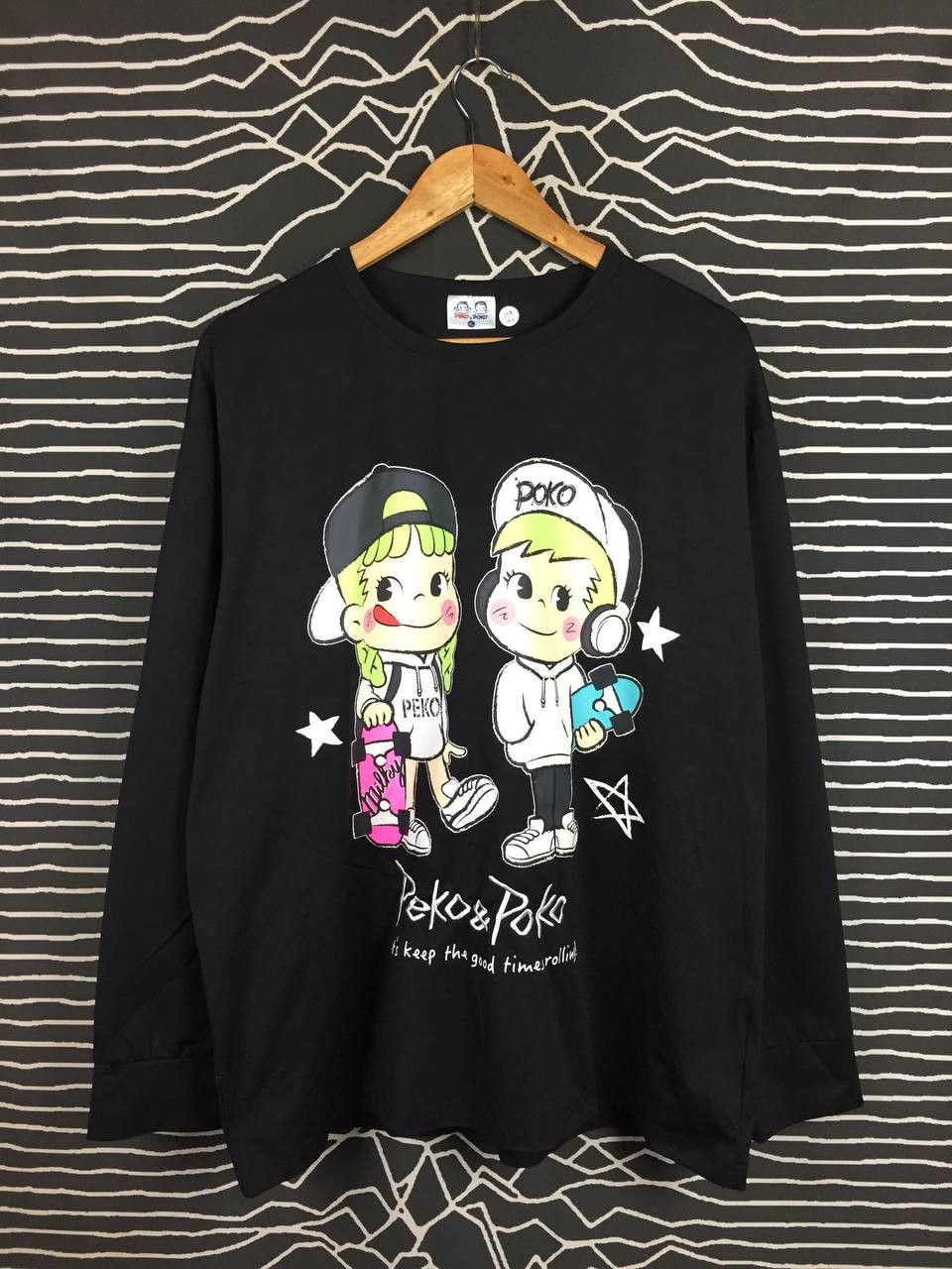 Japanese Brand Fujiya Co. Ltd Peko & Poko Skater Vibe Japan Anime Tee Size US XL / EU 56 / 4 - 1 Thumbnail