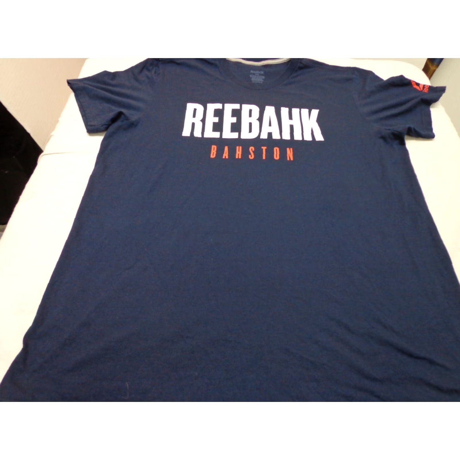 Reebok REEBOK Boston Blue T Shirt 2XL Men Crew Neck Short Sleeve Cotton Blend Brand & Logo Size US XXL / EU 58 / 5 - 2 Thumbnail
