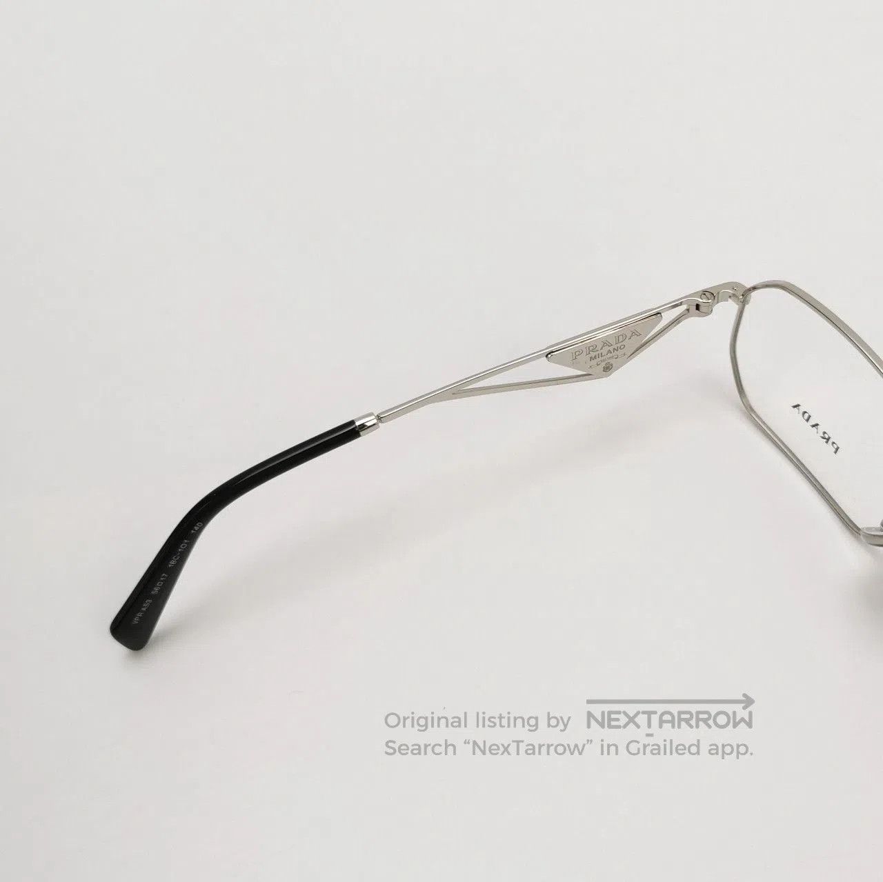 Prada Prada Full Frame Triangle Logo Glasses. Size ONE SIZE - 6 Thumbnail