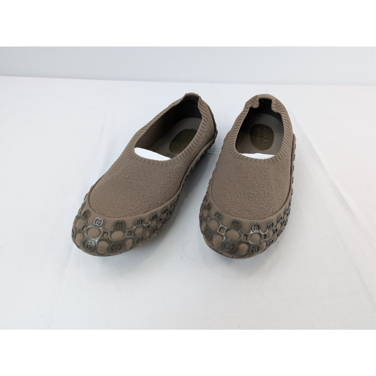 Gucci o1rshd1 Elastic Fabric Monogram Sneakers in Green Size US 10 / EU 43 - 9 Thumbnail