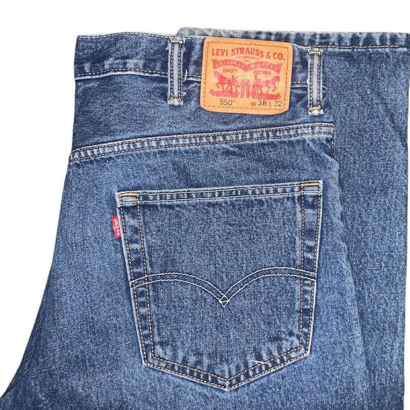 Levi's Levi's 550 Jeans Relaxed Straight Regular Tapered 38x32 Size US 38 / EU 54 - 9 Thumbnail
