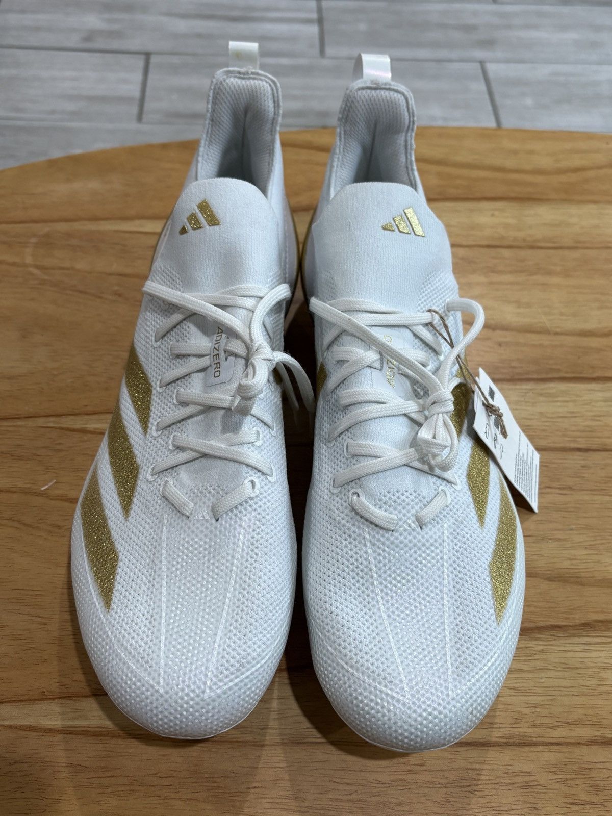 Adidas Adidas ADIZERO ELECTRIC+ White Gold IE3287 Men’s Size 14 Size US 14 / EU 47 - 1 Thumbnail