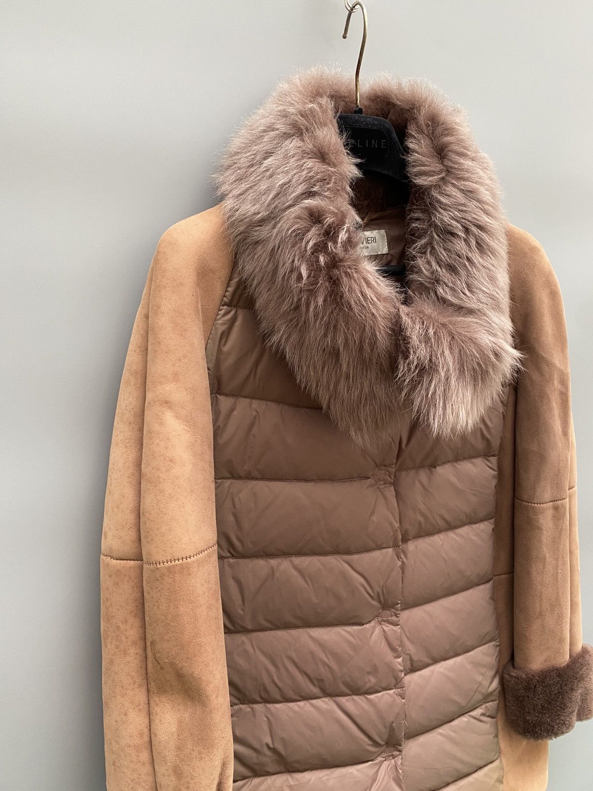 Designer Olivieri Venezia - Down Shearling Jacket Size M / US 6-8 / IT 42-44 - 3 Thumbnail