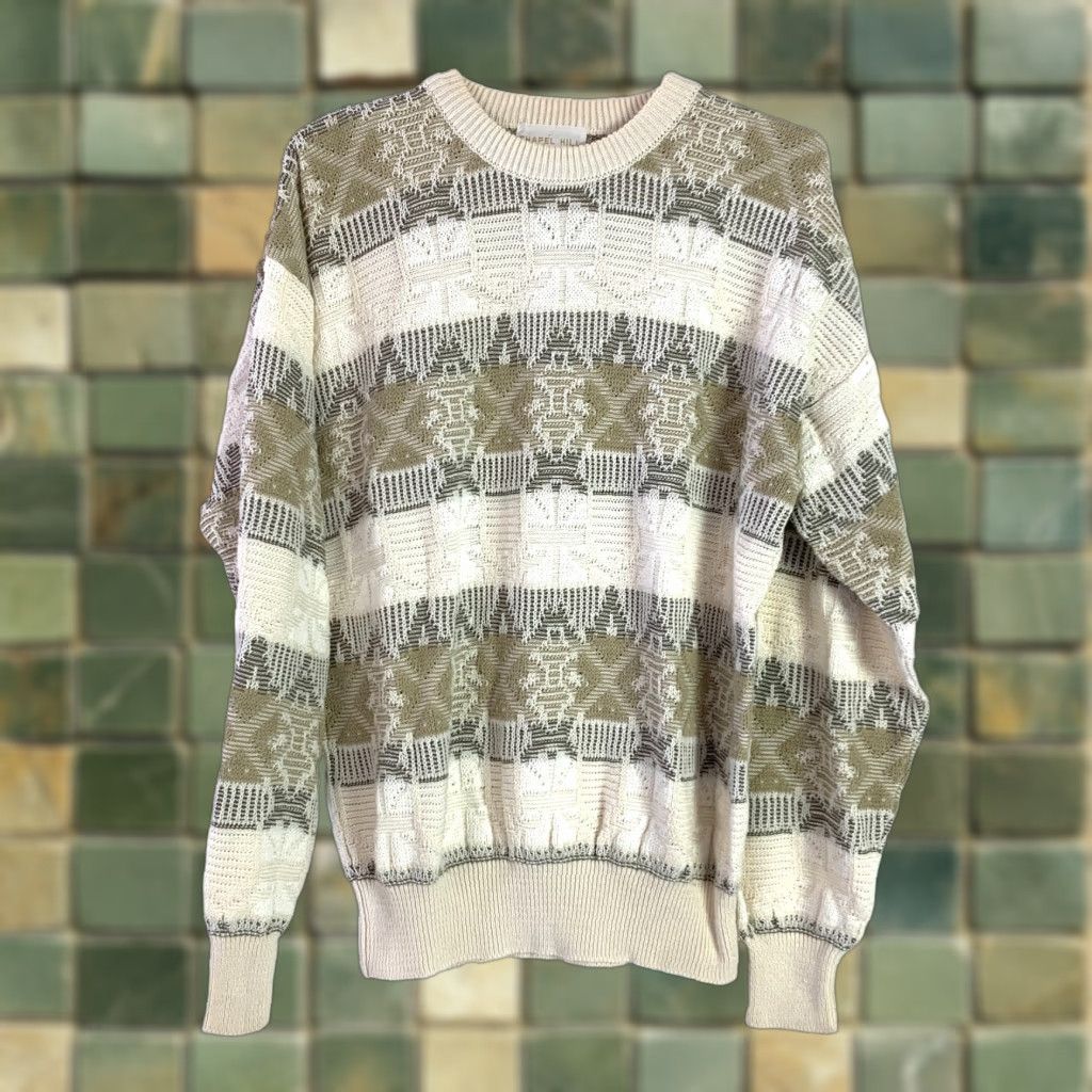 Vintage Vintage Chapel Hill Dadcore Neutral Rad Sweater Jumper Medium Size US M / EU 48-50 / 2 - 1 Thumbnail