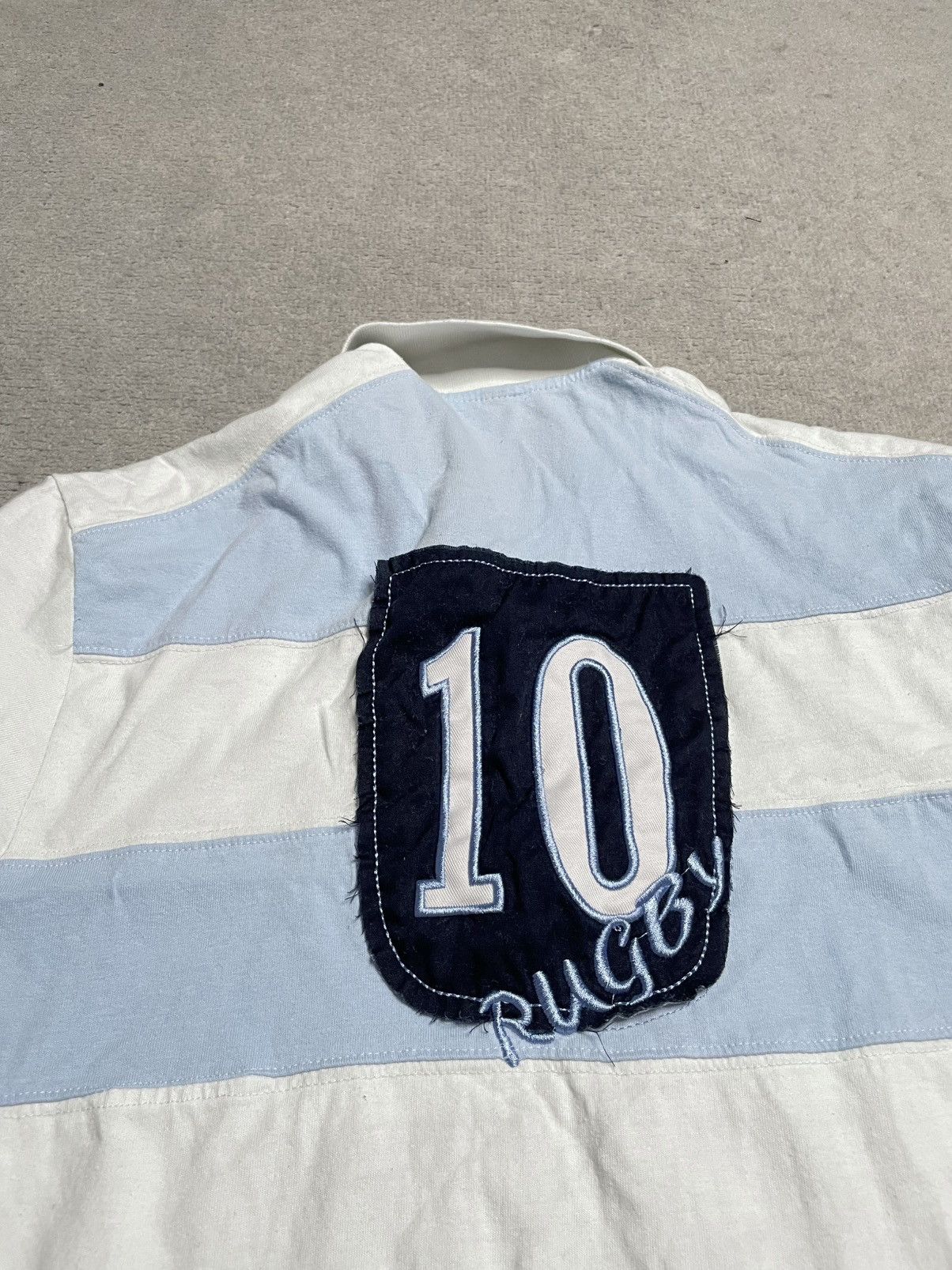 Vintage Vintage Baby Blue White Striped T-Shirt Tee Polo Argentina Size US S / EU 44-46 / 1 - 6 Thumbnail