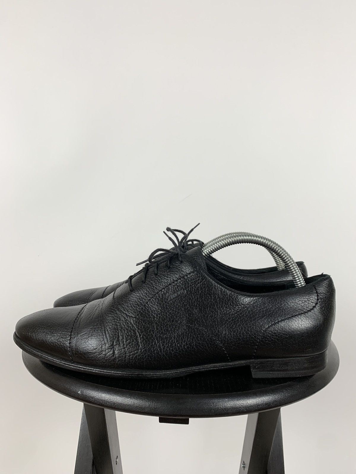 Gucci Gucci Black Leather Oxford Shoes Size US 8 / EU 41 - 2 Thumbnail