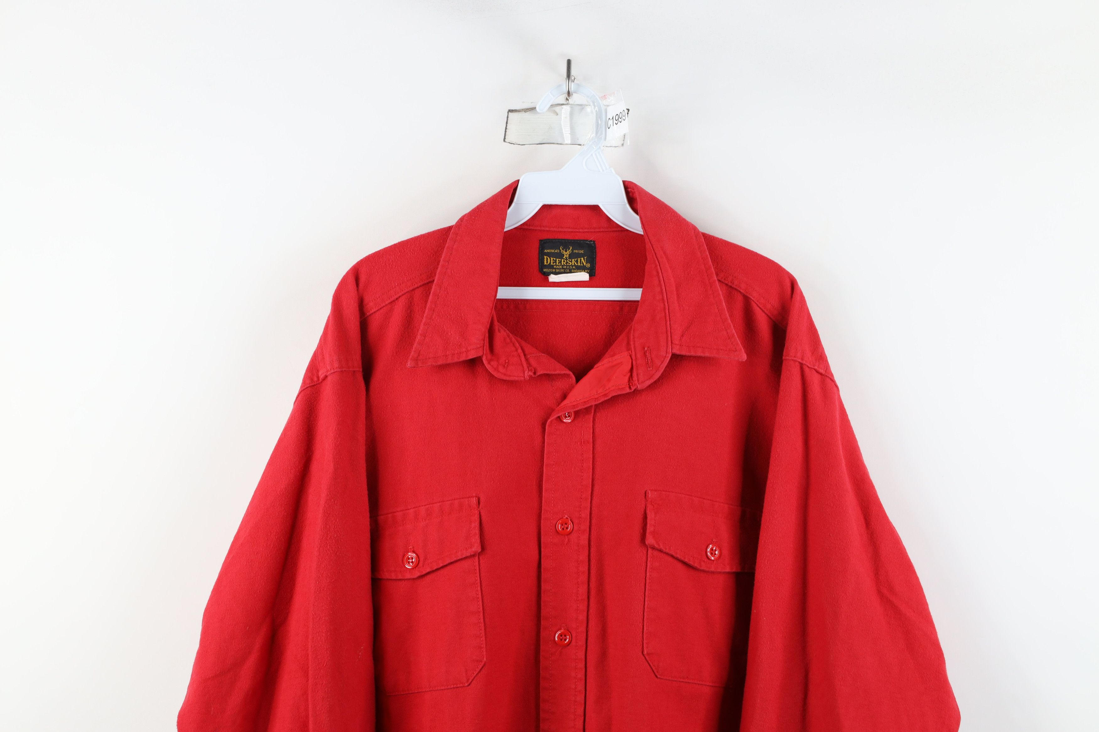 Vintage Vintage 70s Streetwear Cloth Collared Button Shirt USA Size US XL / EU 56 / 4 - 2 Thumbnail