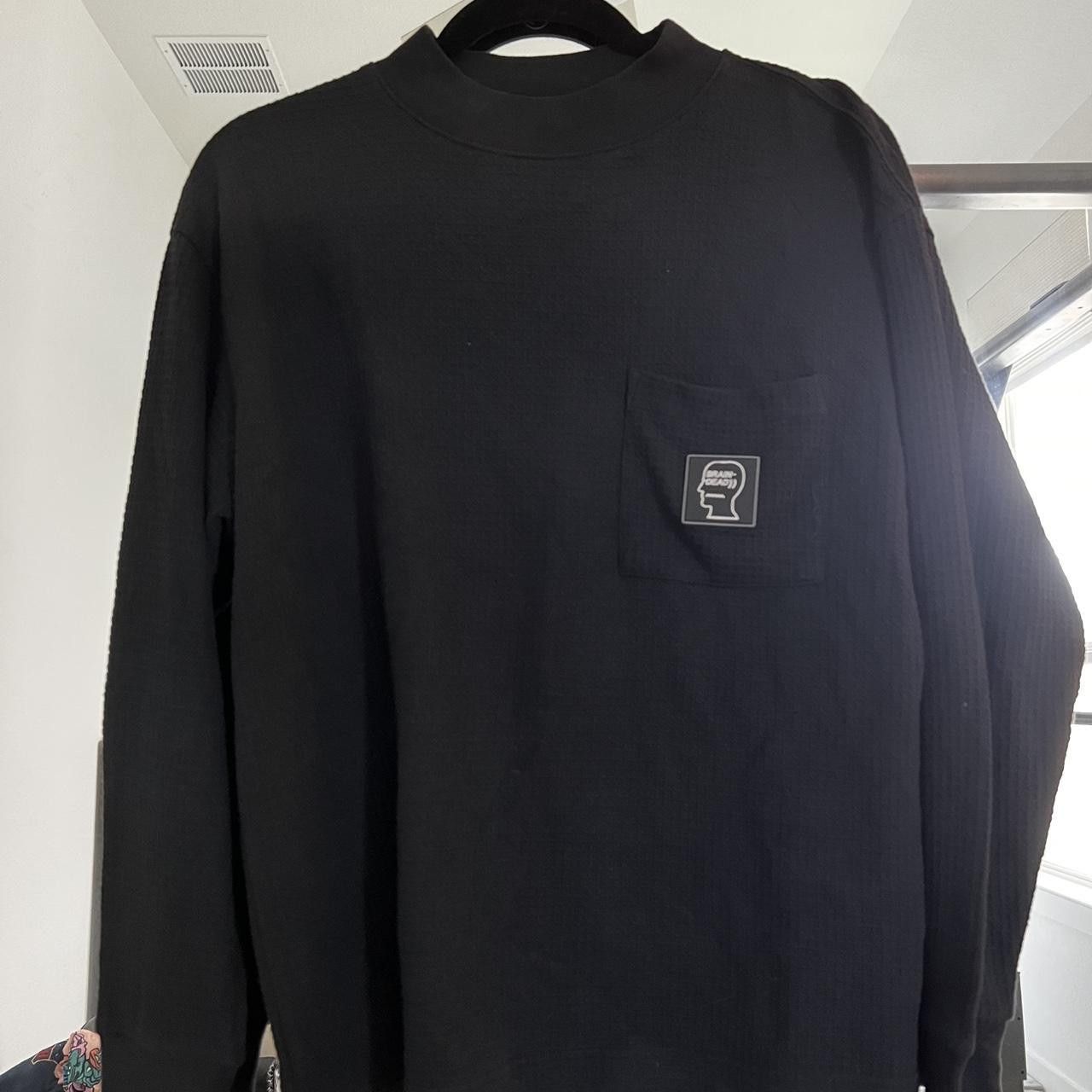 Brain Dead Brain Dead Men's Black Waffle Knit Longsleeve Size US S / EU 44-46 / 1 - 1 Thumbnail