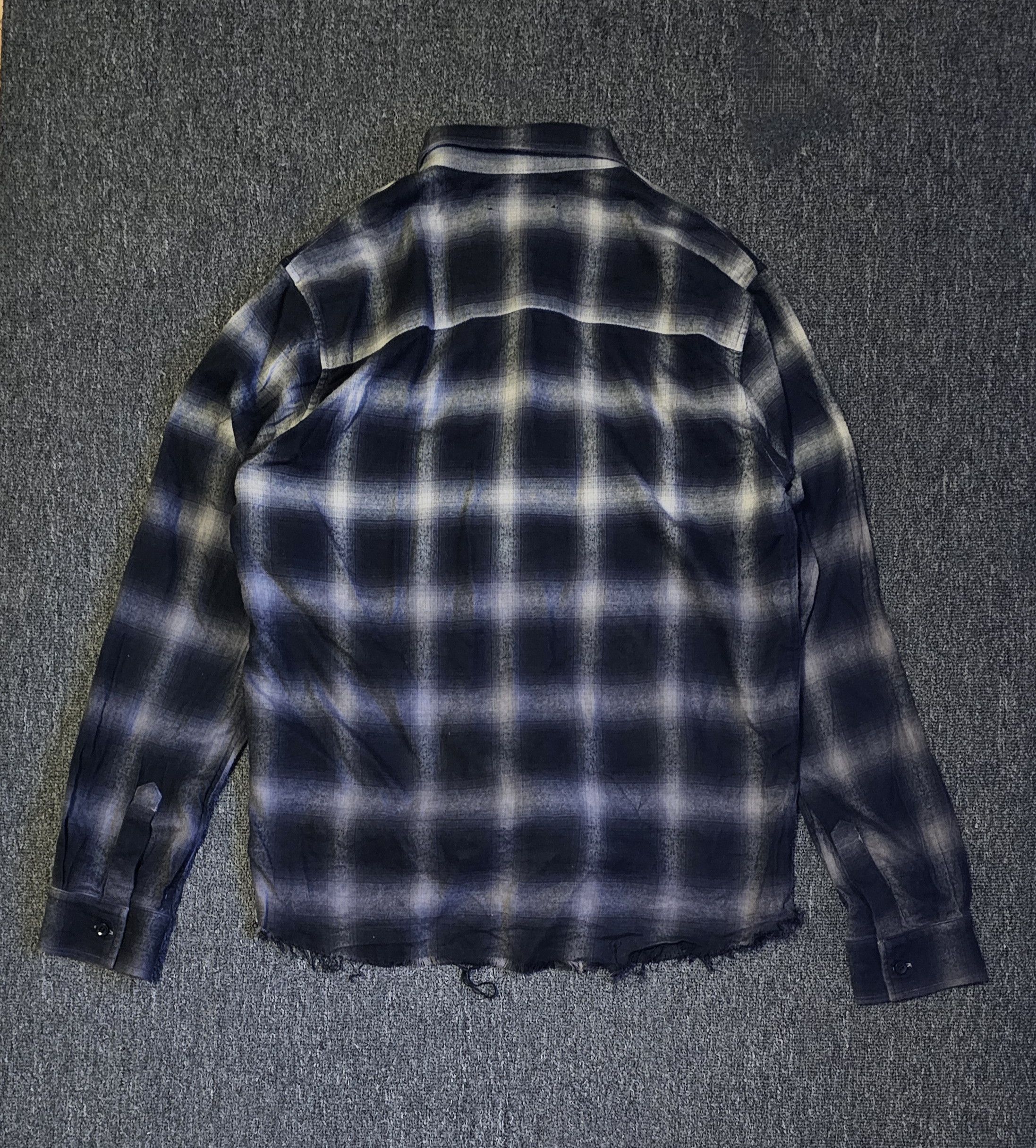 Amiri Amiri men's gradient check flannel shirt size M Size US M / EU 48-50 / 2 - 5 Thumbnail