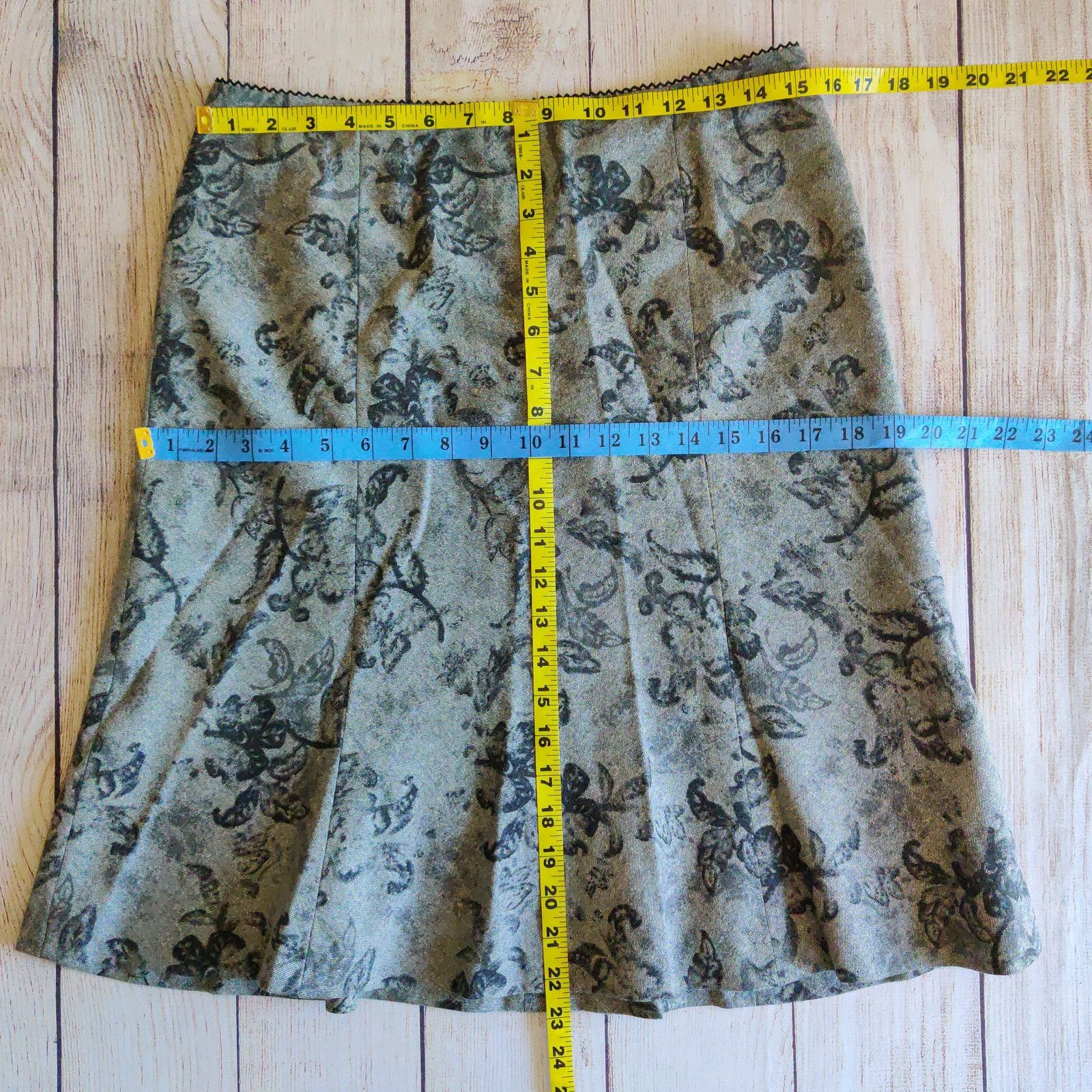 Ann Taylor Vintage Ann Taylor A-Line floral wool blend skirt sz 10P Size 32" / US 10 / IT 46 - 5 Thumbnail