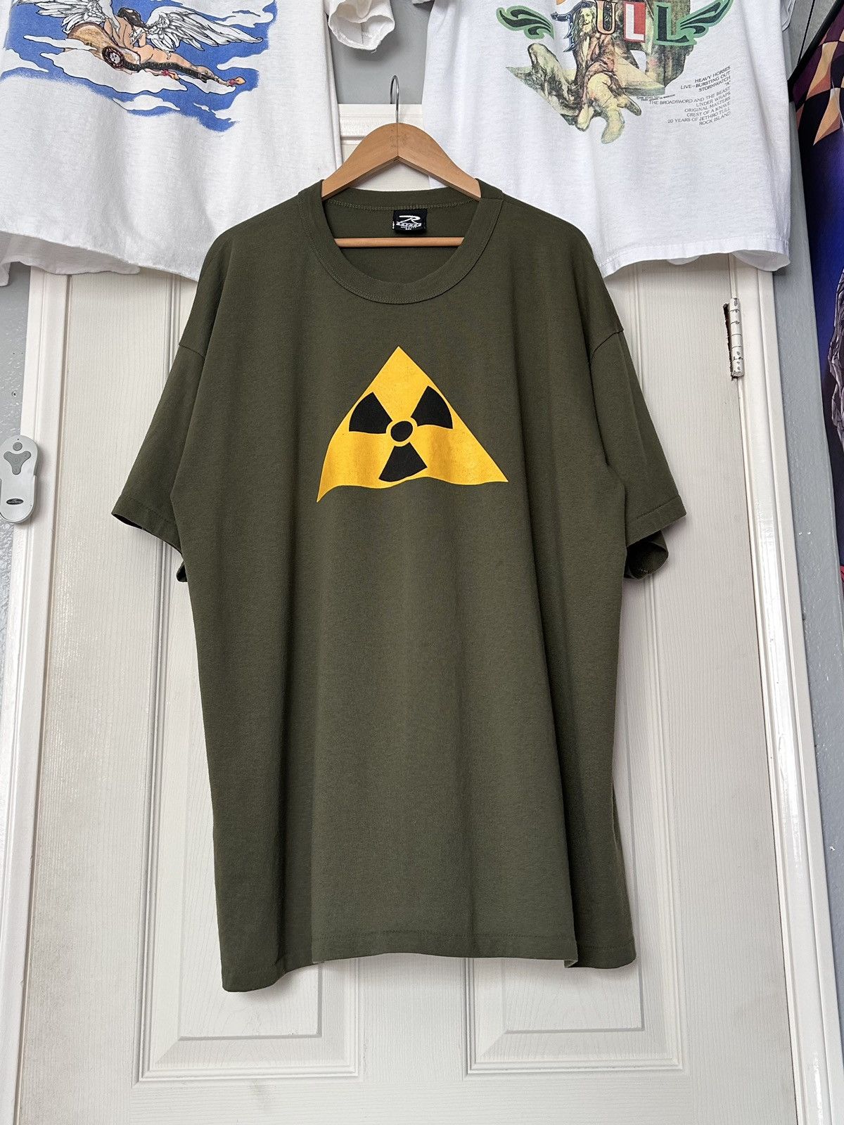 Streetwear × Vintage Vintage 80s Hazard Logo Rotcho Single Stitch 5050 ...