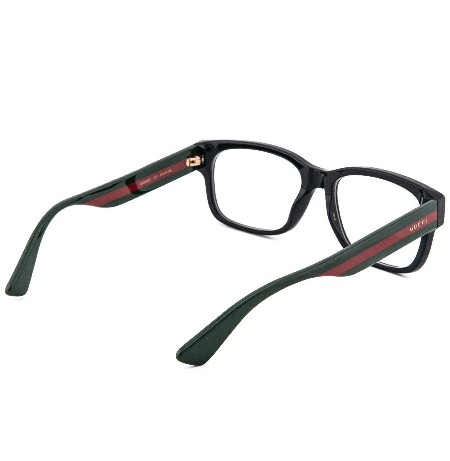 Gucci GUCCI GG0343O 0343 Black Green Unisex Classic Eyeglasses 007 Size ONE SIZE - 2 Thumbnail