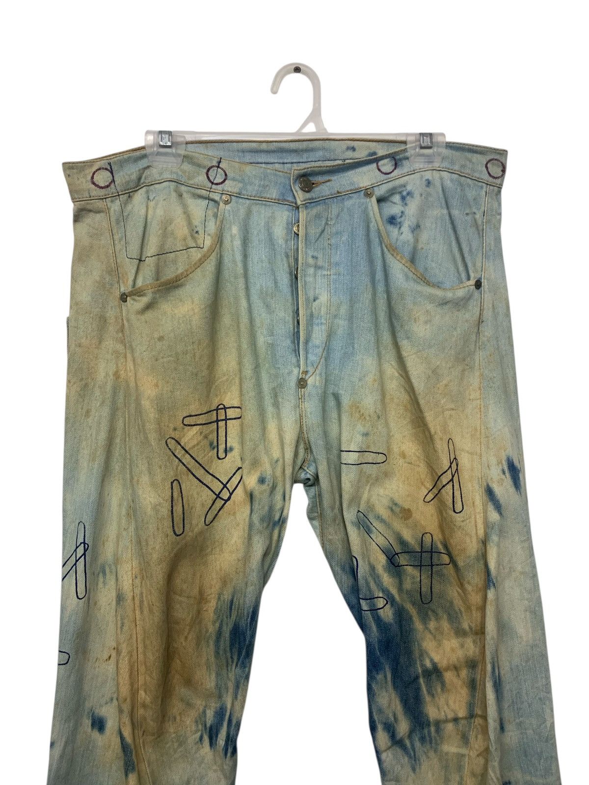Levi's Vintage Clothing Rare Levi's Engineered Jeans Acid Washed Printed Mens Jeans Size US 35 - 12 Thumbnail