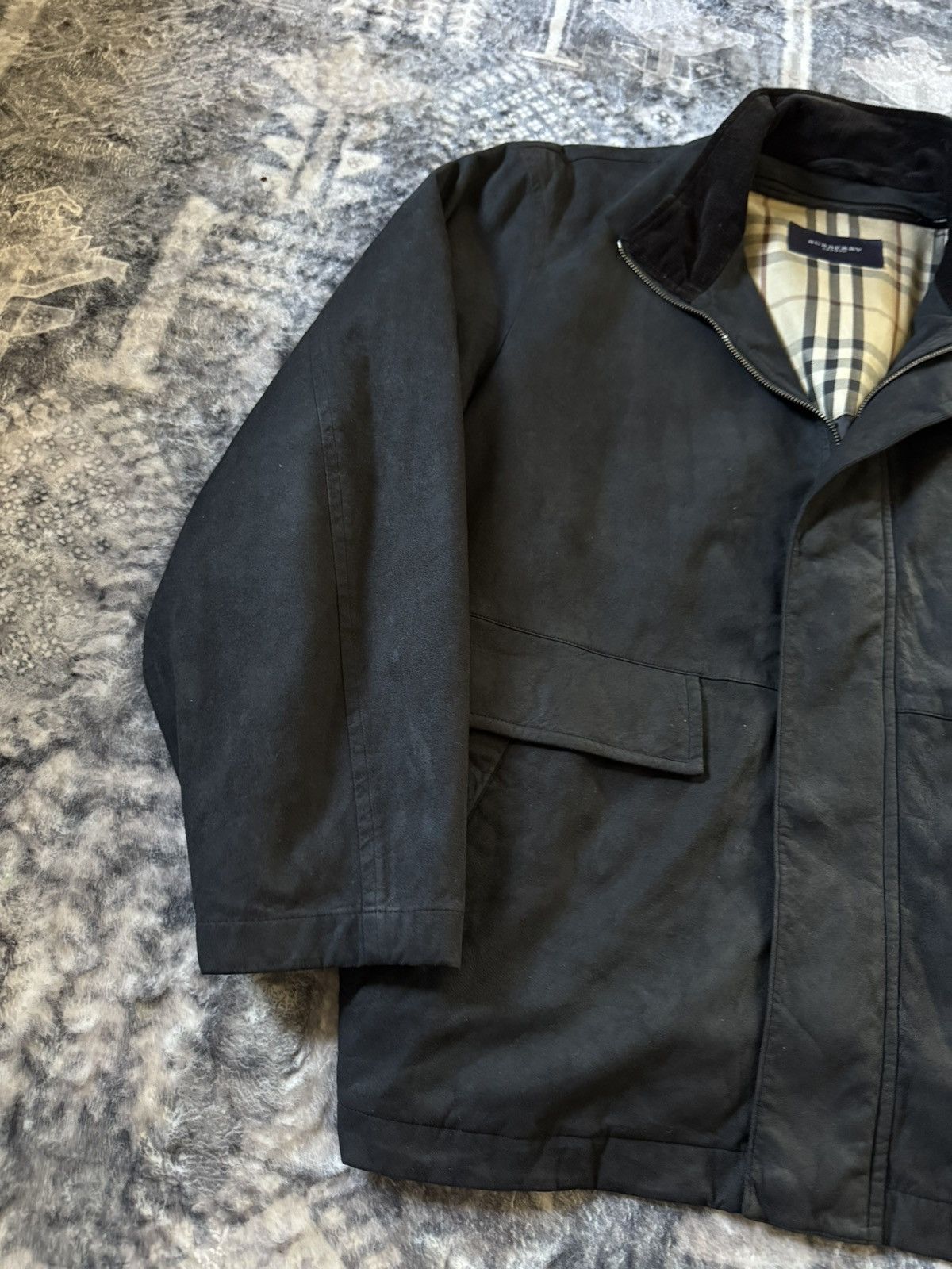 Burberry Burberry Black Suede Hunting Jacket Size US M / EU 48-50 / 2 - 3 Thumbnail