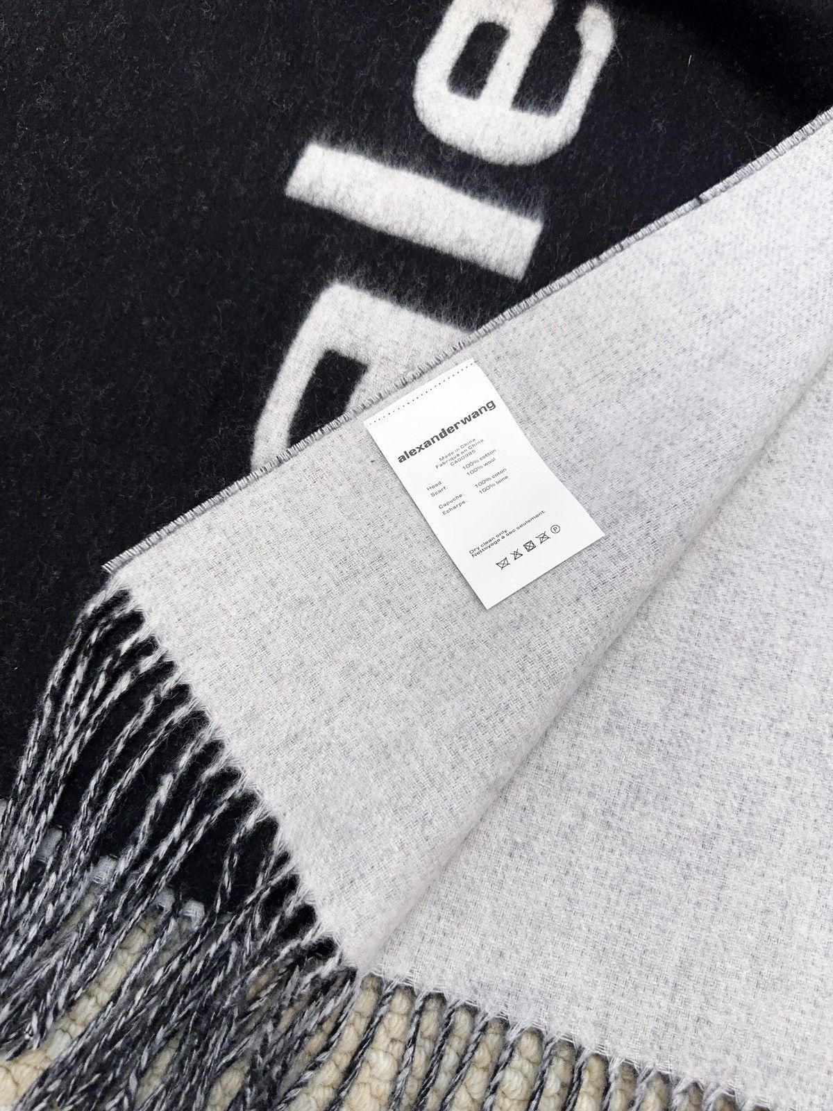 Alexander Wang Alexander Wang black scarf Size ONE SIZE - 4 Thumbnail