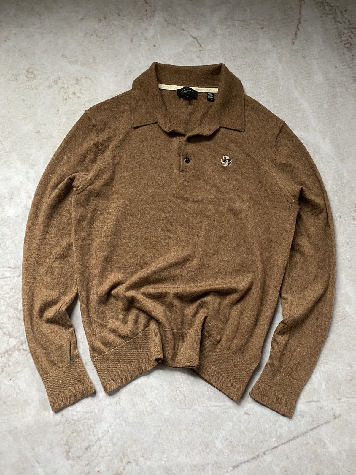 Ted Baker Ted Baker Luxury Flower Logo Sweater Old Money style Size US M / EU 48-50 / 2 - 1 Thumbnail