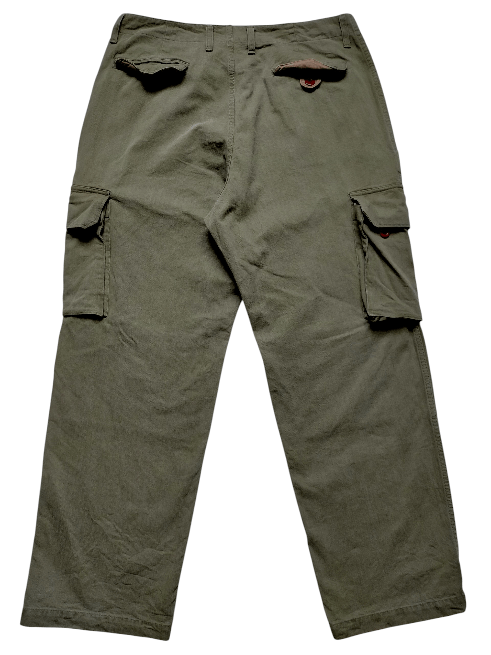Studio D'Artisan Vintage Studio D'Artisan HBT Stripe Trouser Cargo Pants Size US 36 / EU 52 - 2 Thumbnail