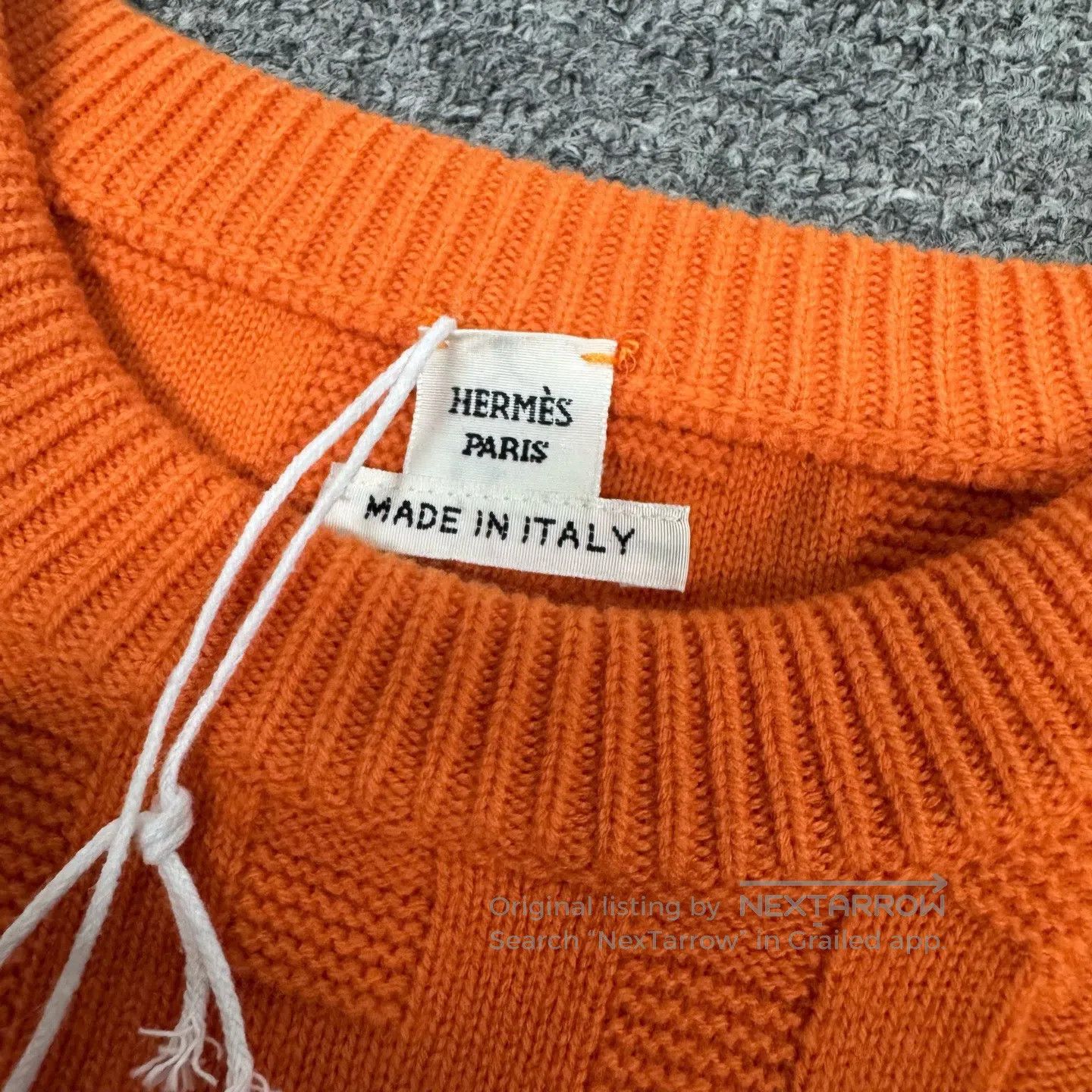 Hermes Hermes Large H-pattern jacquard round-neck knit sweater| Size S / US 4 / IT 40 - 6 Thumbnail