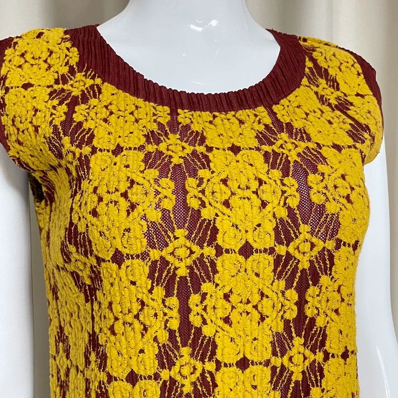 Issey Miyake Issey Miyake size:3 Yellow Chinese-style embroidered dress Size XS / US 0-2 / IT 36-38 - 6 Thumbnail